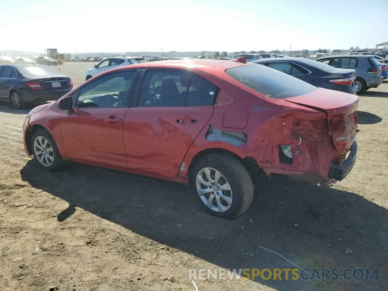 2 Photograph of a damaged car JTDEPRAE4LJ029256 TOYOTA COROLLA 2020