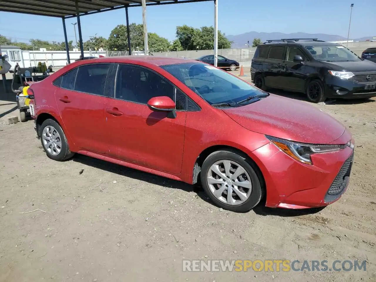 4 Photograph of a damaged car JTDEPRAE4LJ029256 TOYOTA COROLLA 2020