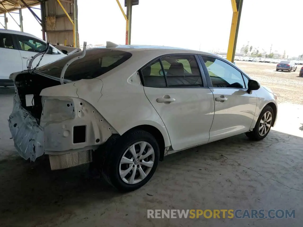 3 Photograph of a damaged car JTDEPRAE4LJ031654 TOYOTA COROLLA 2020
