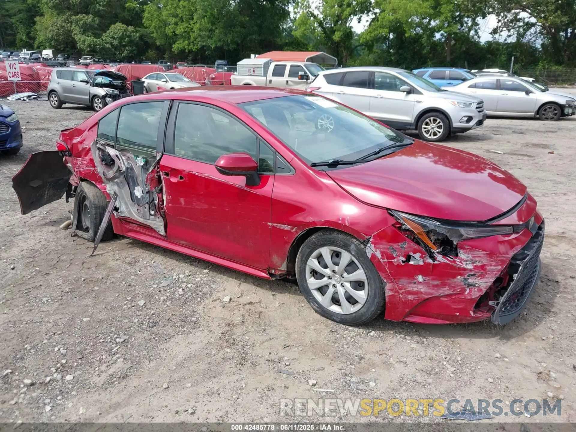 1 Photograph of a damaged car JTDEPRAE4LJ034201 TOYOTA COROLLA 2020