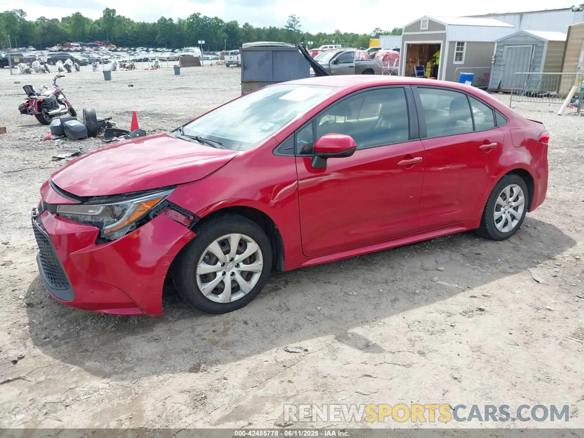 2 Photograph of a damaged car JTDEPRAE4LJ034201 TOYOTA COROLLA 2020