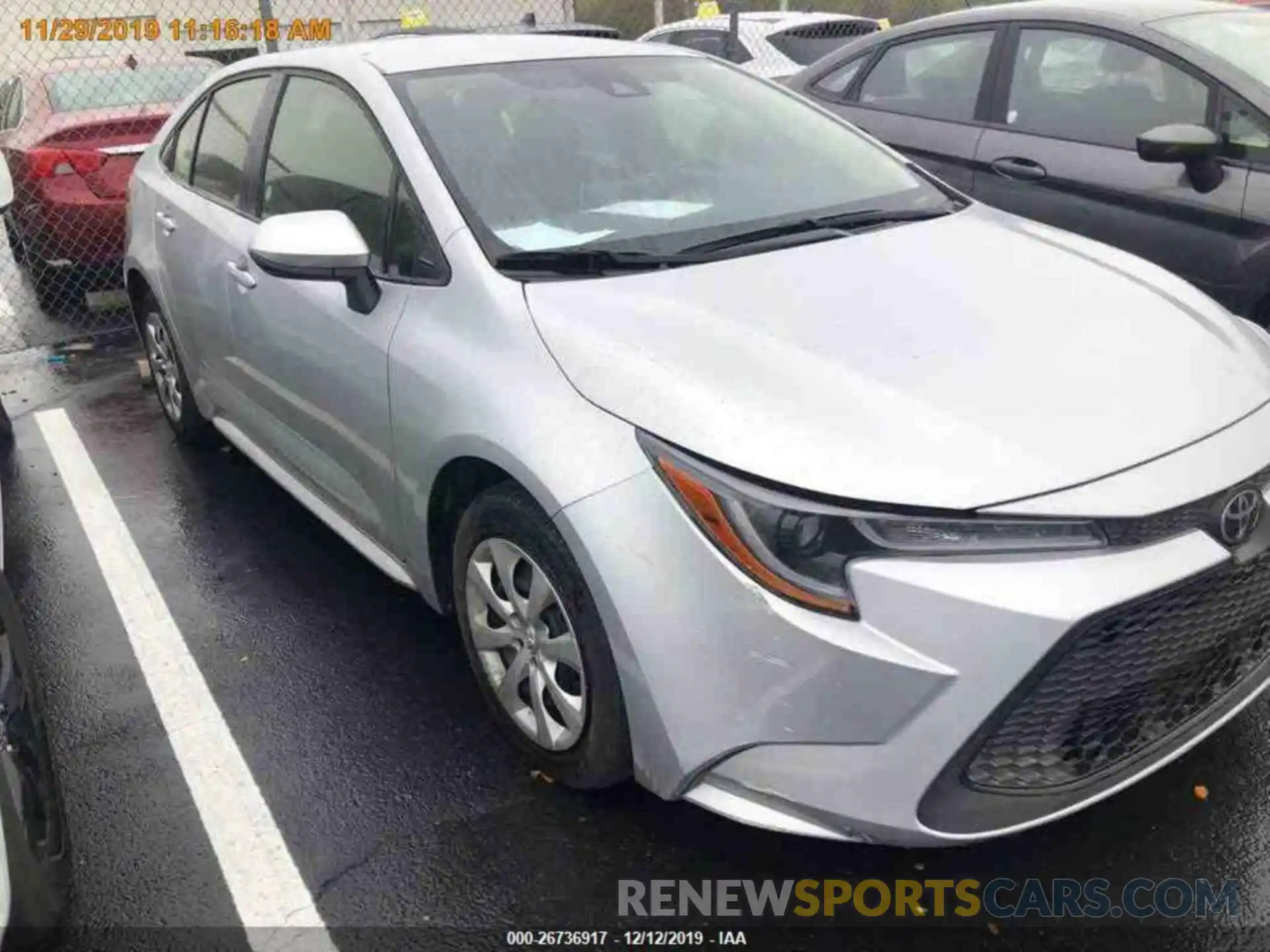 3 Photograph of a damaged car JTDEPRAE4LJ034750 TOYOTA COROLLA 2020