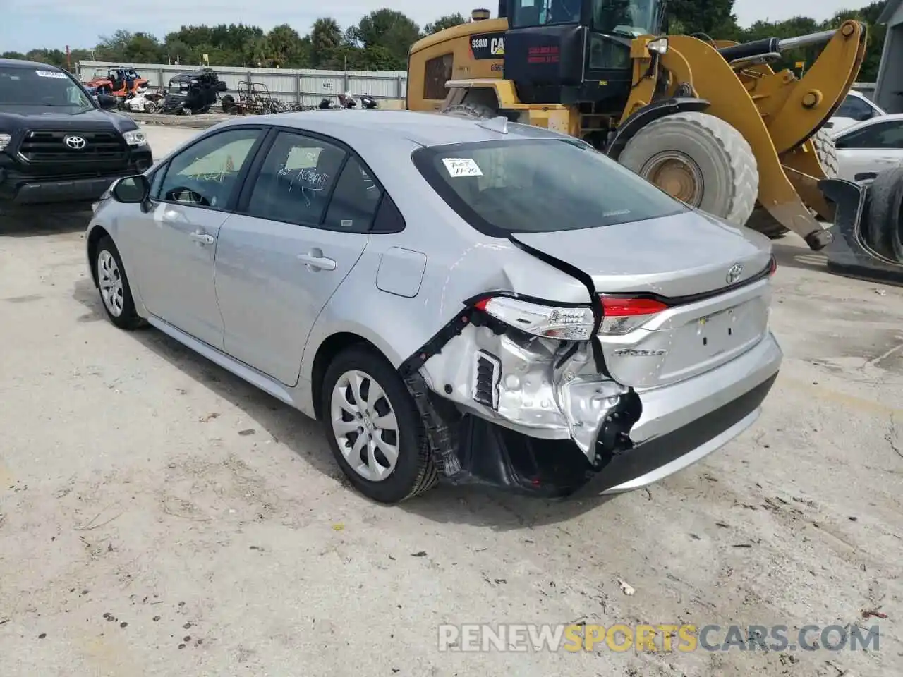 3 Photograph of a damaged car JTDEPRAE4LJ037017 TOYOTA COROLLA 2020