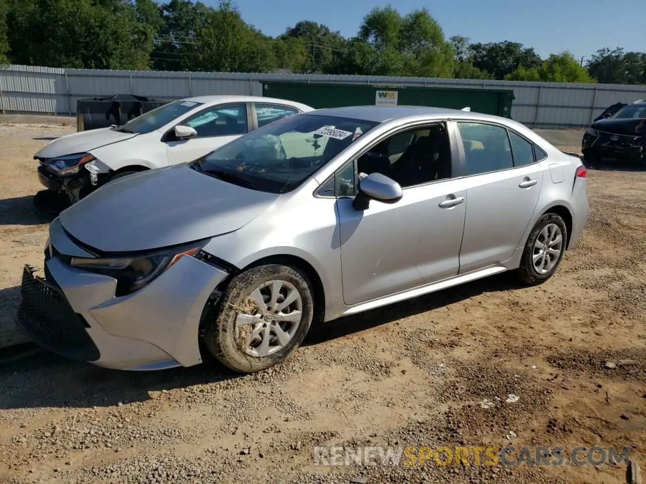 1 Photograph of a damaged car JTDEPRAE4LJ037051 TOYOTA COROLLA 2020
