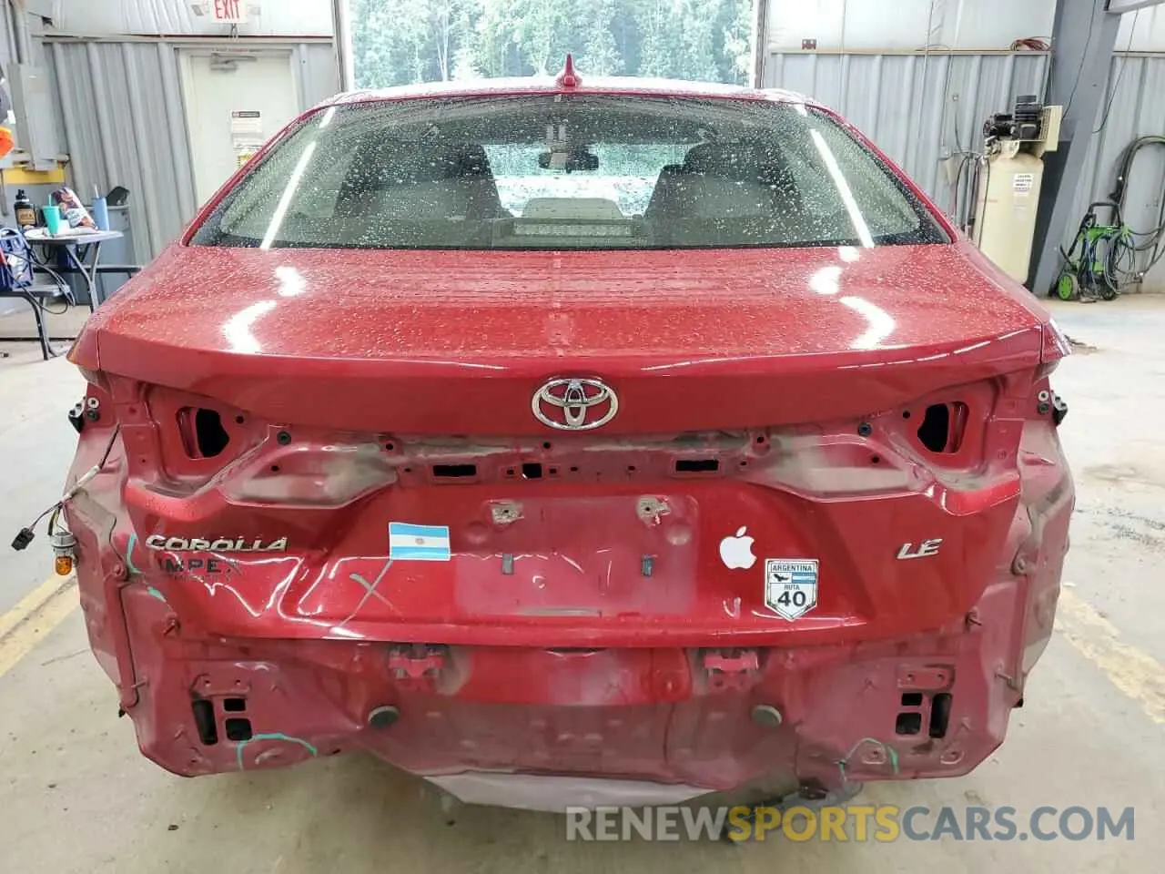 6 Photograph of a damaged car JTDEPRAE4LJ037292 TOYOTA COROLLA 2020