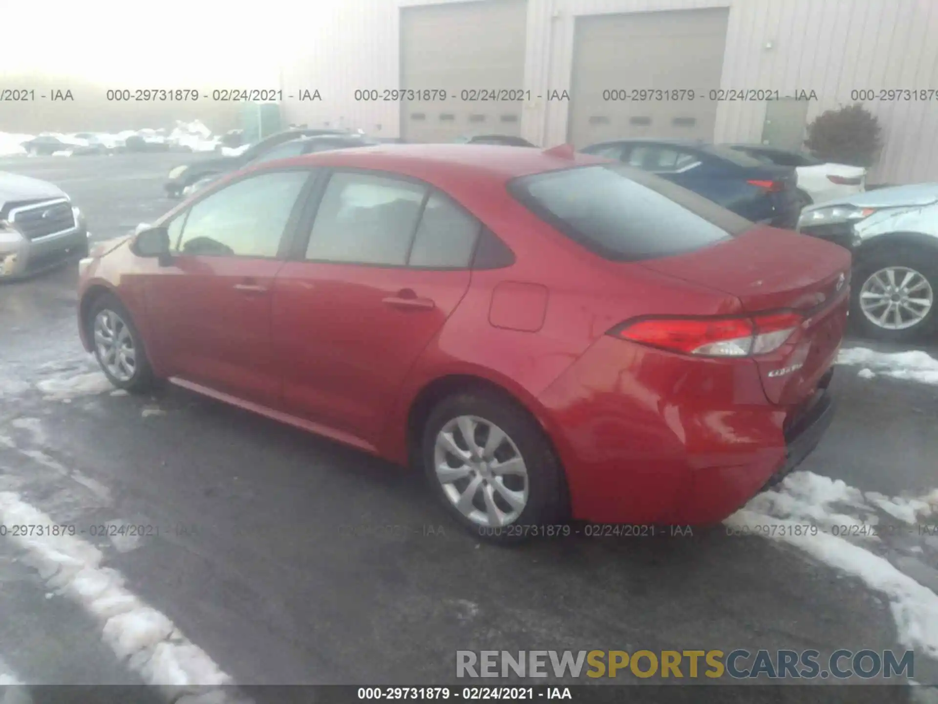 3 Photograph of a damaged car JTDEPRAE4LJ038734 TOYOTA COROLLA 2020