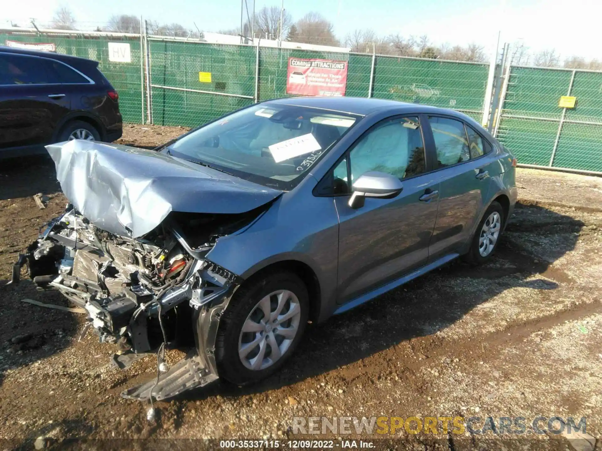 2 Photograph of a damaged car JTDEPRAE4LJ039818 TOYOTA COROLLA 2020