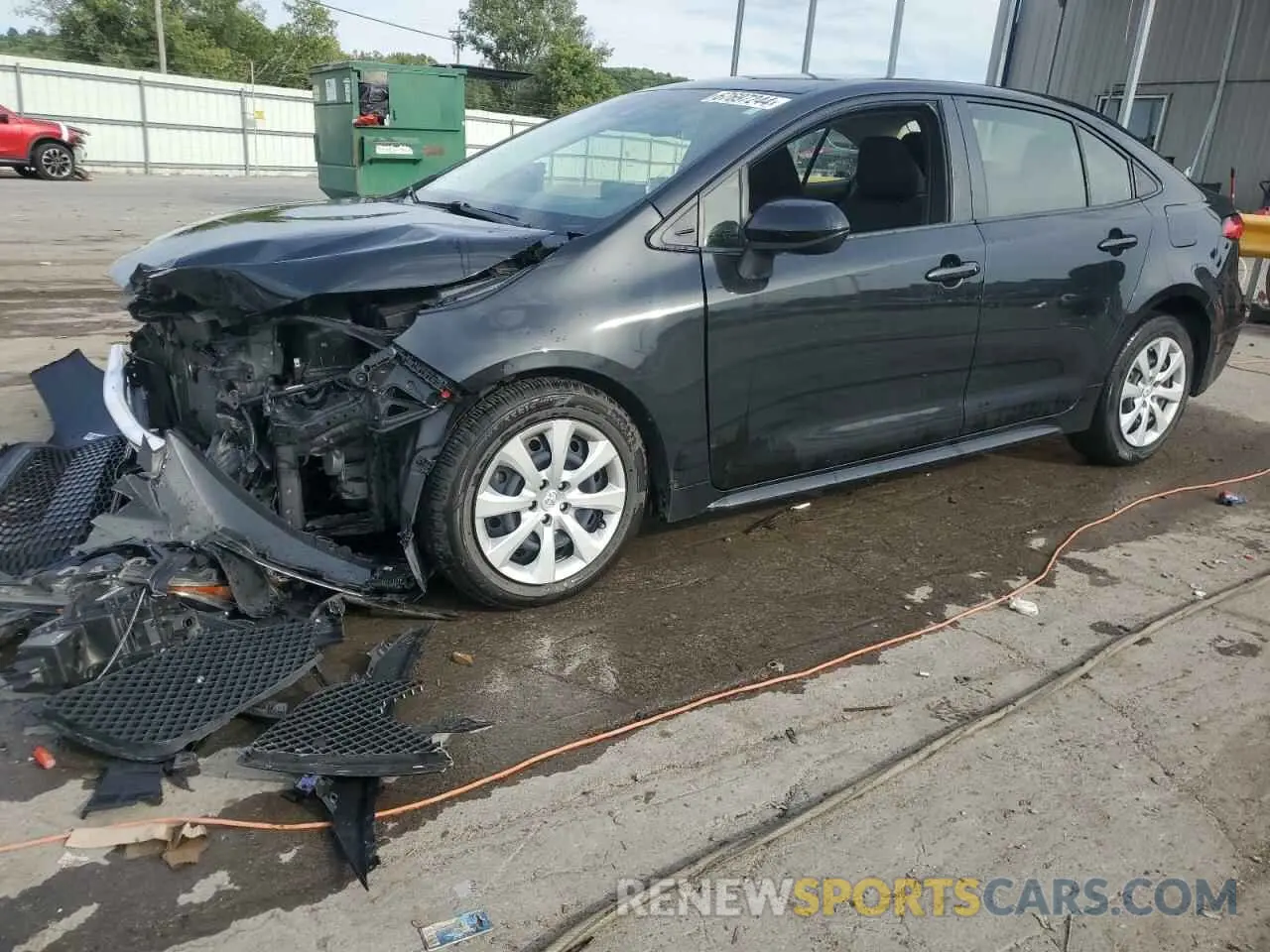 1 Photograph of a damaged car JTDEPRAE4LJ040628 TOYOTA COROLLA 2020