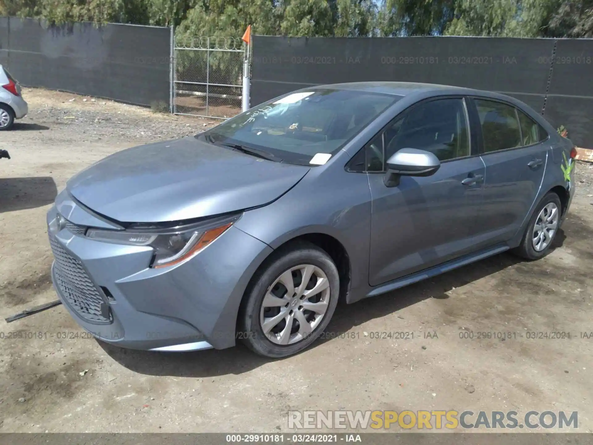 2 Photograph of a damaged car JTDEPRAE4LJ042945 TOYOTA COROLLA 2020