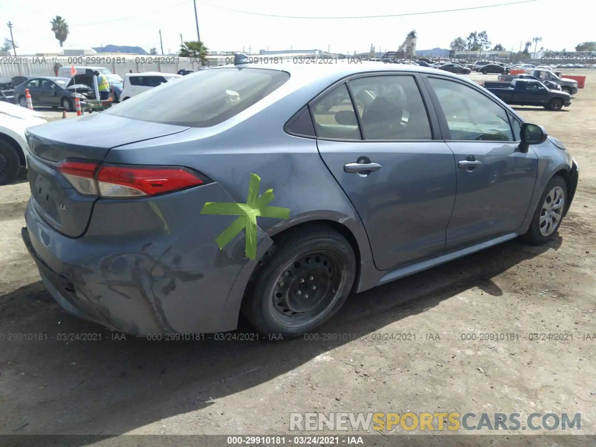 4 Photograph of a damaged car JTDEPRAE4LJ042945 TOYOTA COROLLA 2020