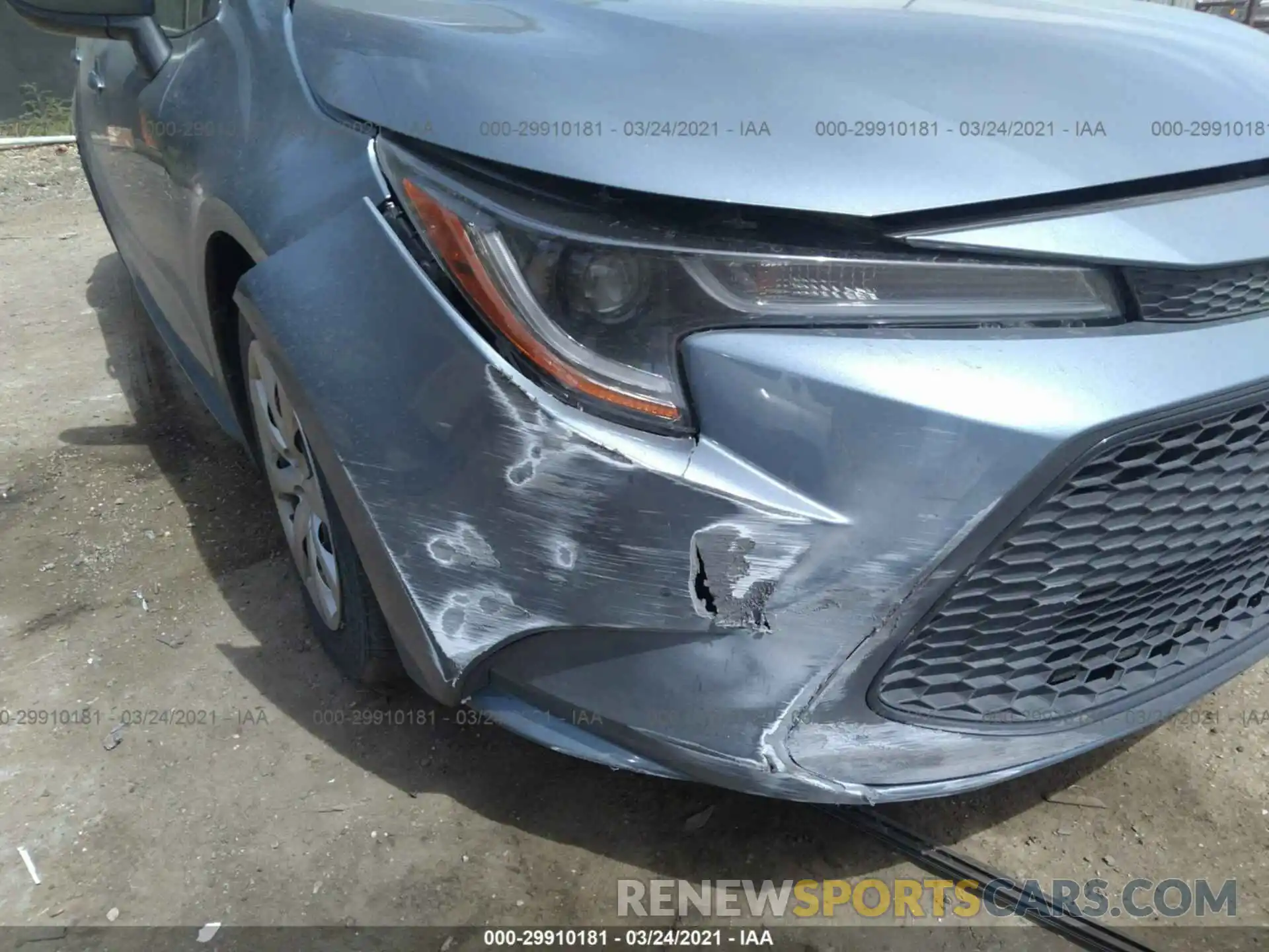 6 Photograph of a damaged car JTDEPRAE4LJ042945 TOYOTA COROLLA 2020