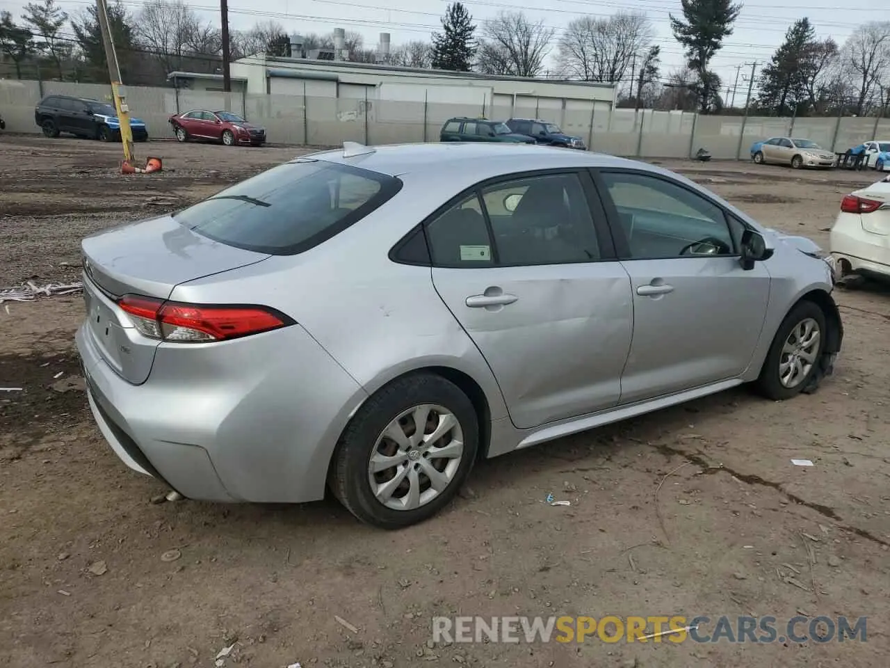 3 Photograph of a damaged car JTDEPRAE4LJ043612 TOYOTA COROLLA 2020