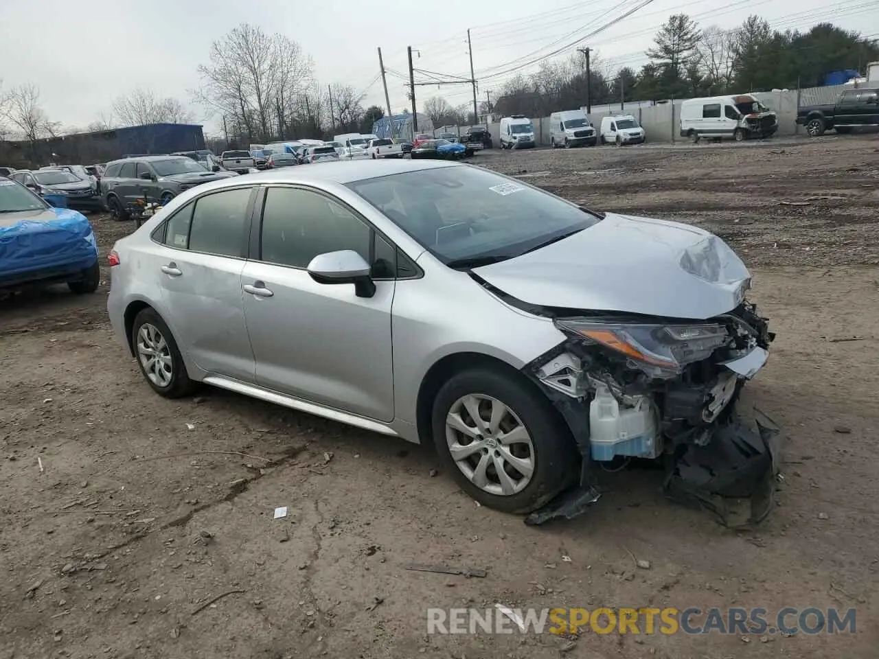 4 Photograph of a damaged car JTDEPRAE4LJ043612 TOYOTA COROLLA 2020