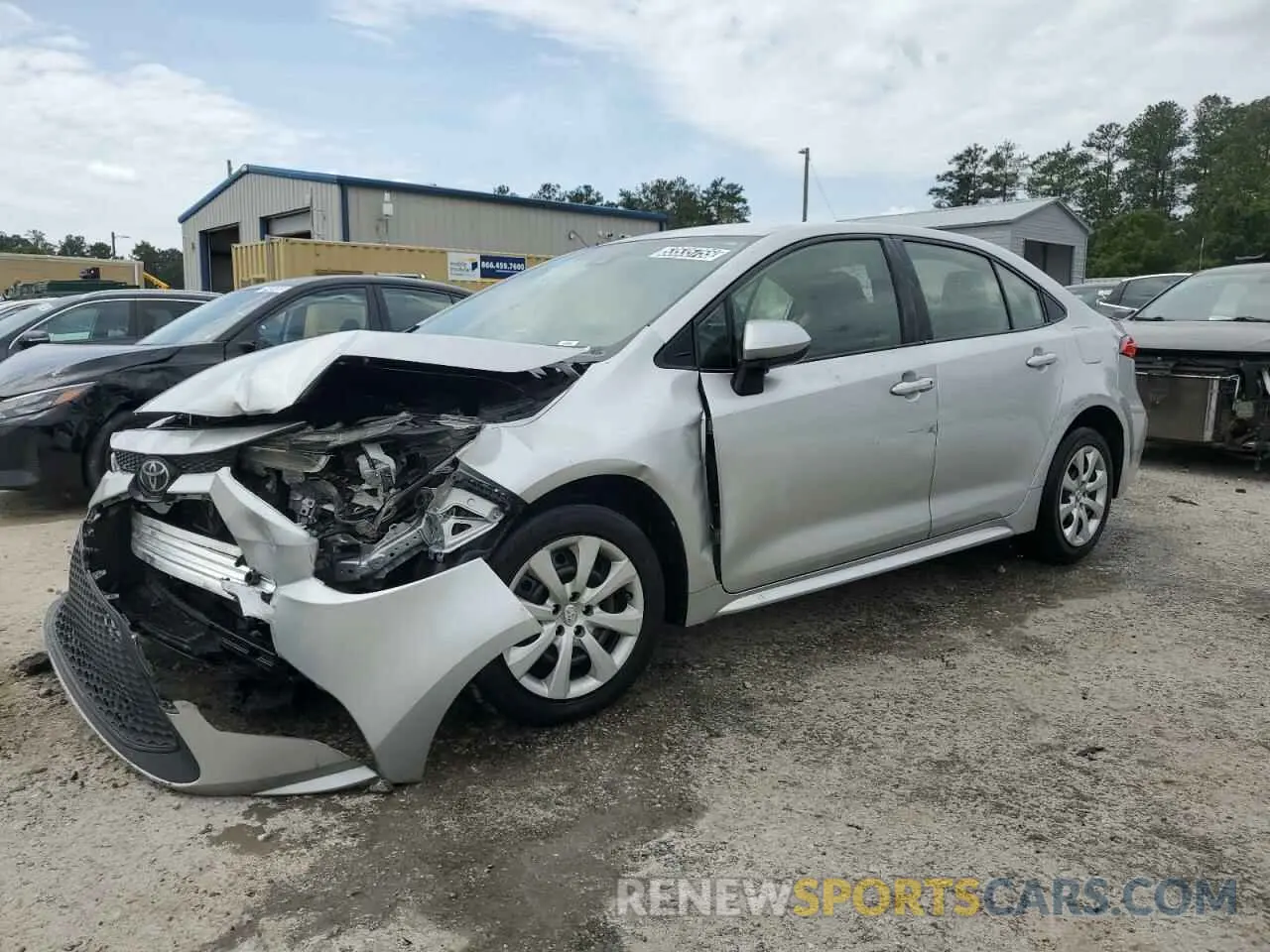 1 Photograph of a damaged car JTDEPRAE4LJ049877 TOYOTA COROLLA 2020