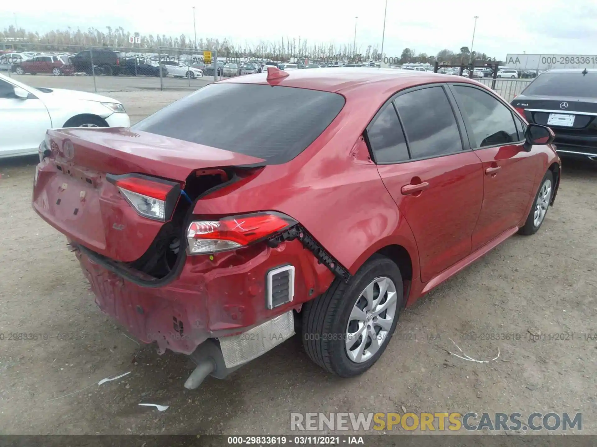 4 Photograph of a damaged car JTDEPRAE4LJ053394 TOYOTA COROLLA 2020