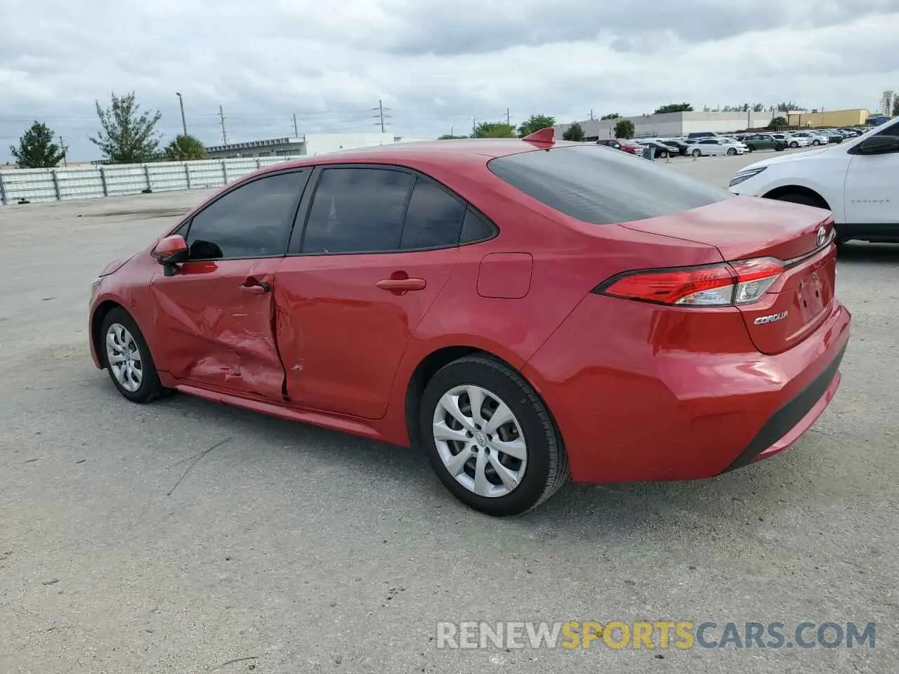 2 Photograph of a damaged car JTDEPRAE4LJ056070 TOYOTA COROLLA 2020