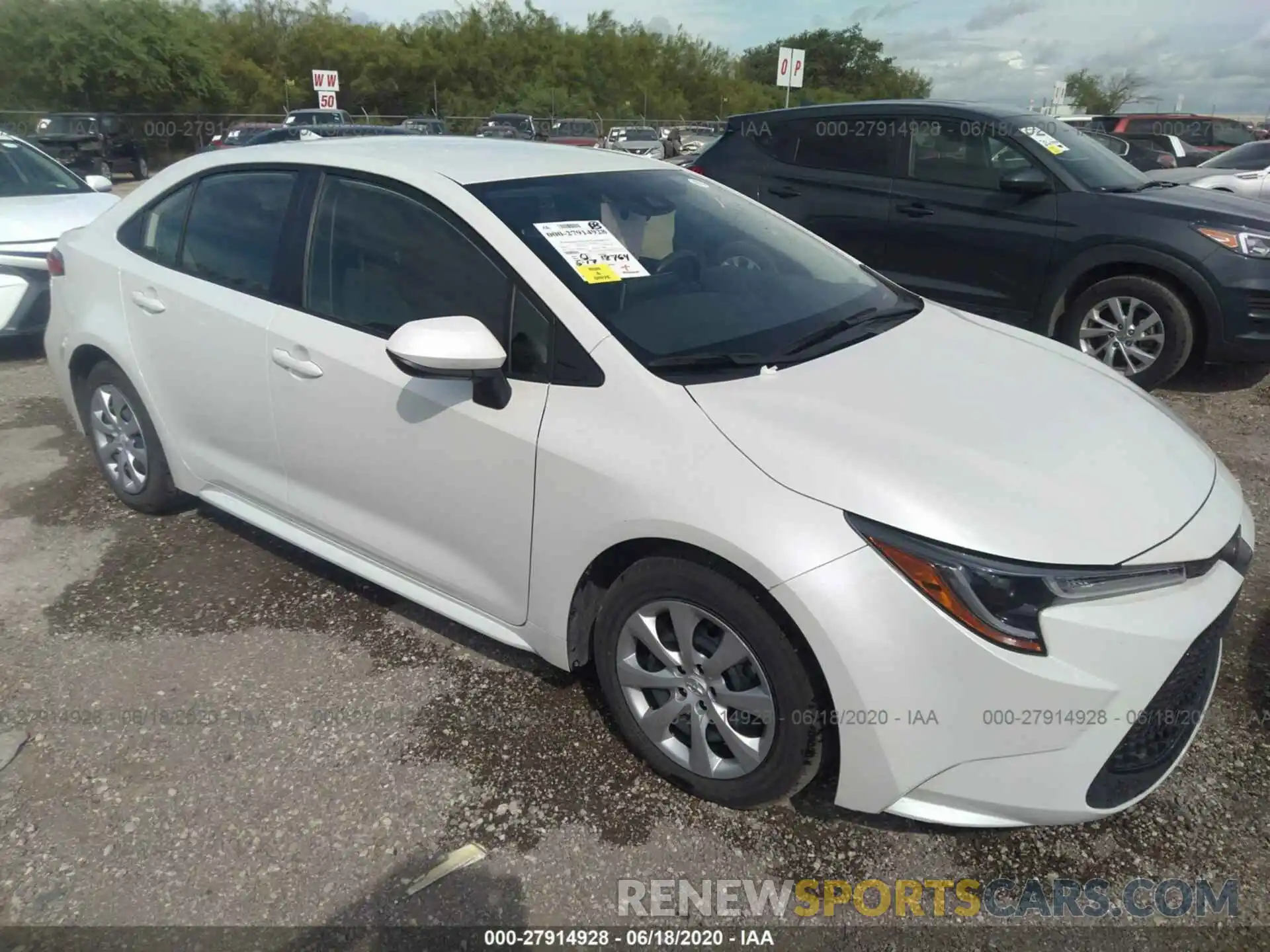 1 Photograph of a damaged car JTDEPRAE4LJ056134 TOYOTA COROLLA 2020