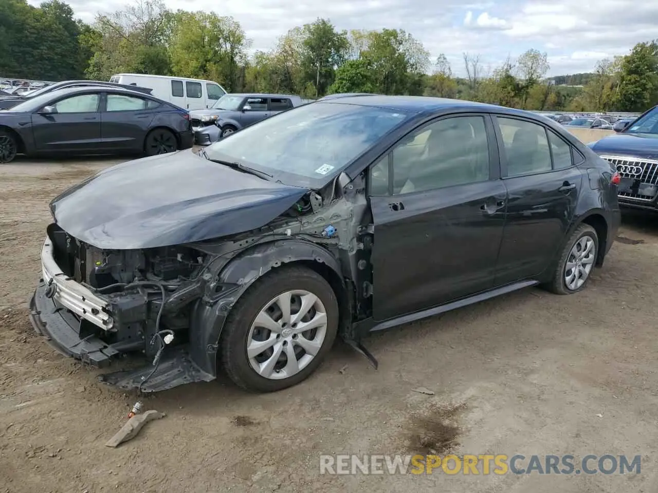 1 Photograph of a damaged car JTDEPRAE4LJ057509 TOYOTA COROLLA 2020