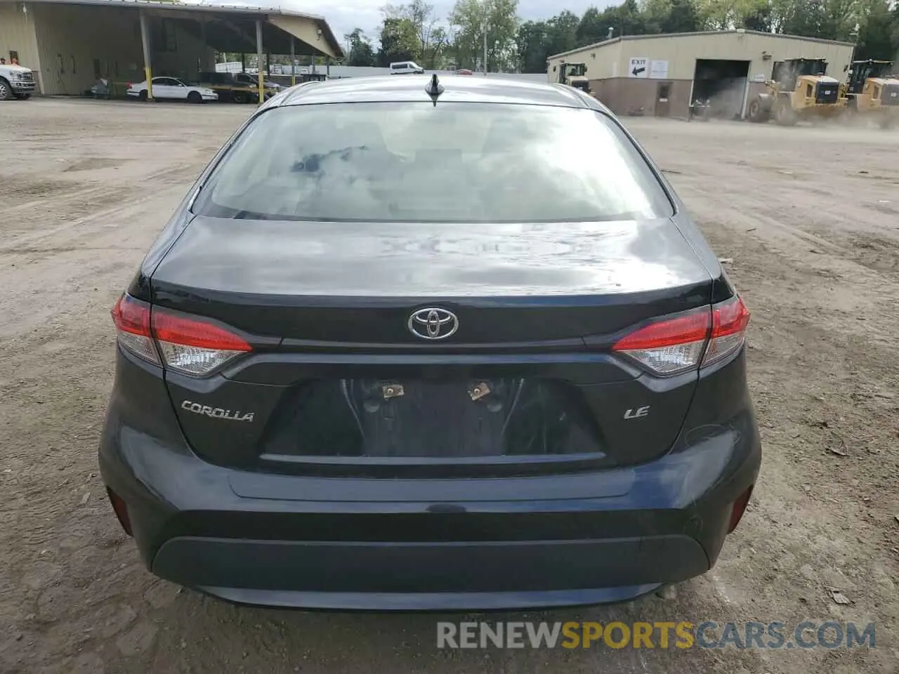 6 Photograph of a damaged car JTDEPRAE4LJ057509 TOYOTA COROLLA 2020