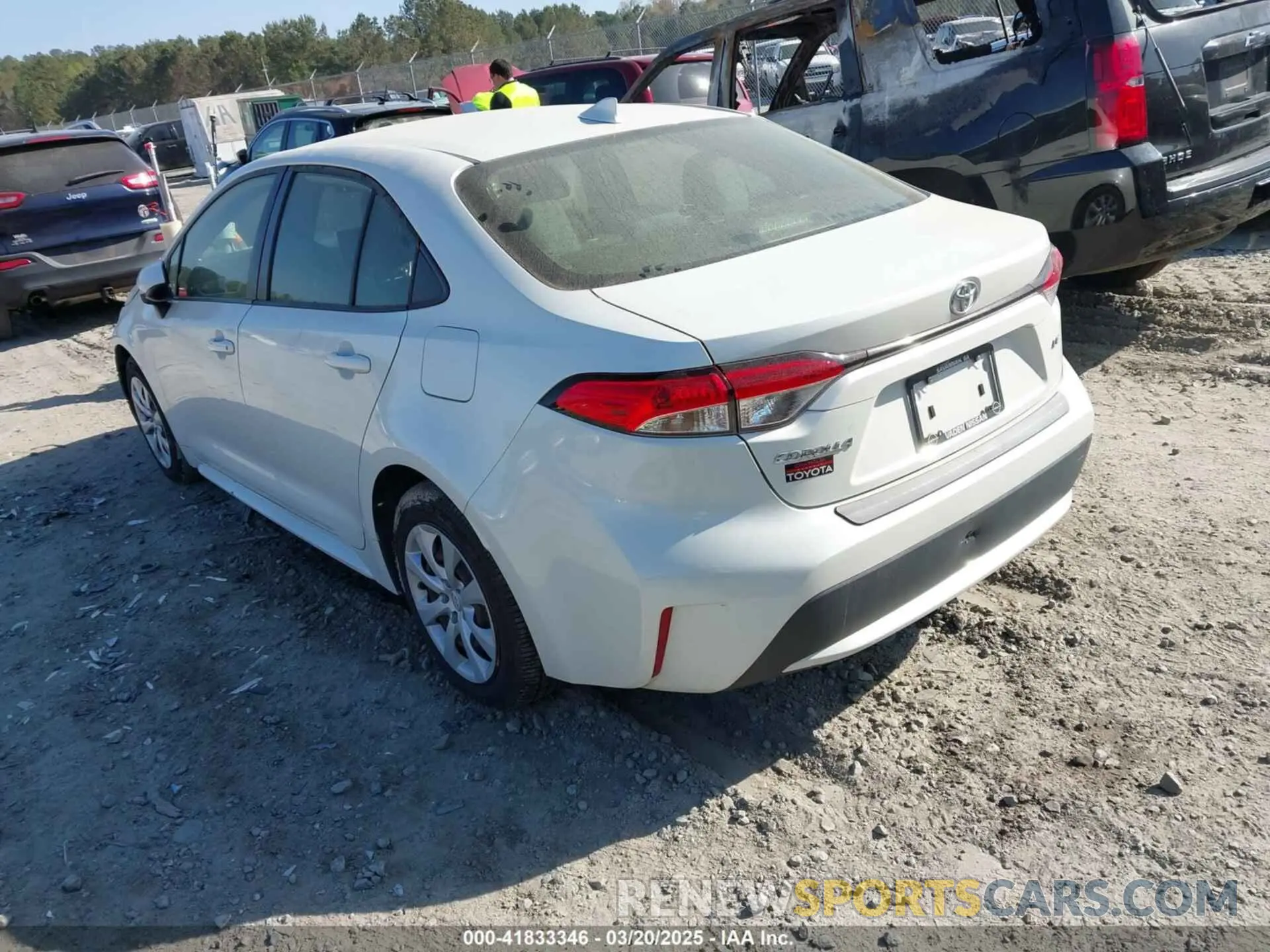 3 Photograph of a damaged car JTDEPRAE4LJ057655 TOYOTA COROLLA 2020