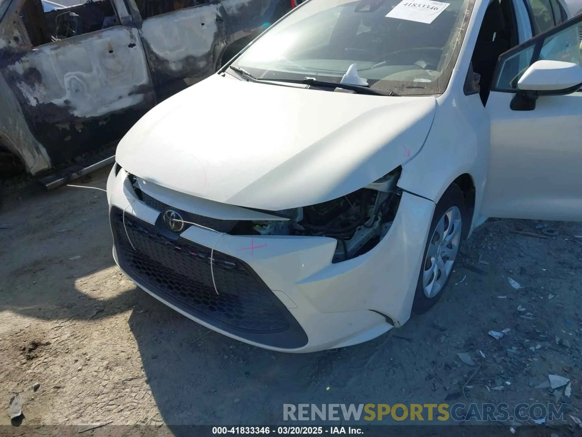 6 Photograph of a damaged car JTDEPRAE4LJ057655 TOYOTA COROLLA 2020