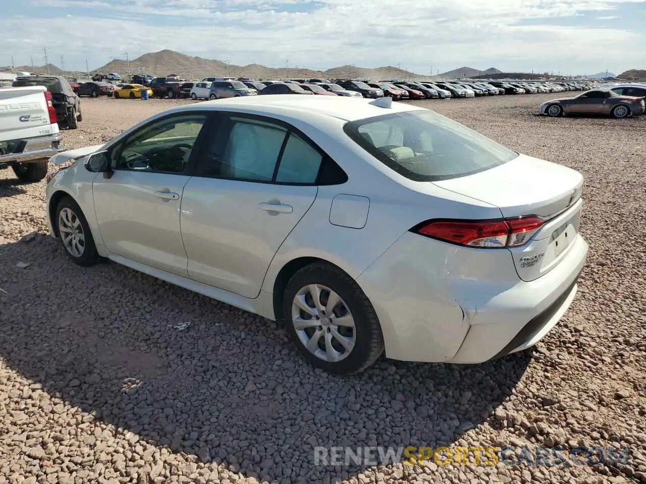 2 Photograph of a damaged car JTDEPRAE4LJ058059 TOYOTA COROLLA 2020