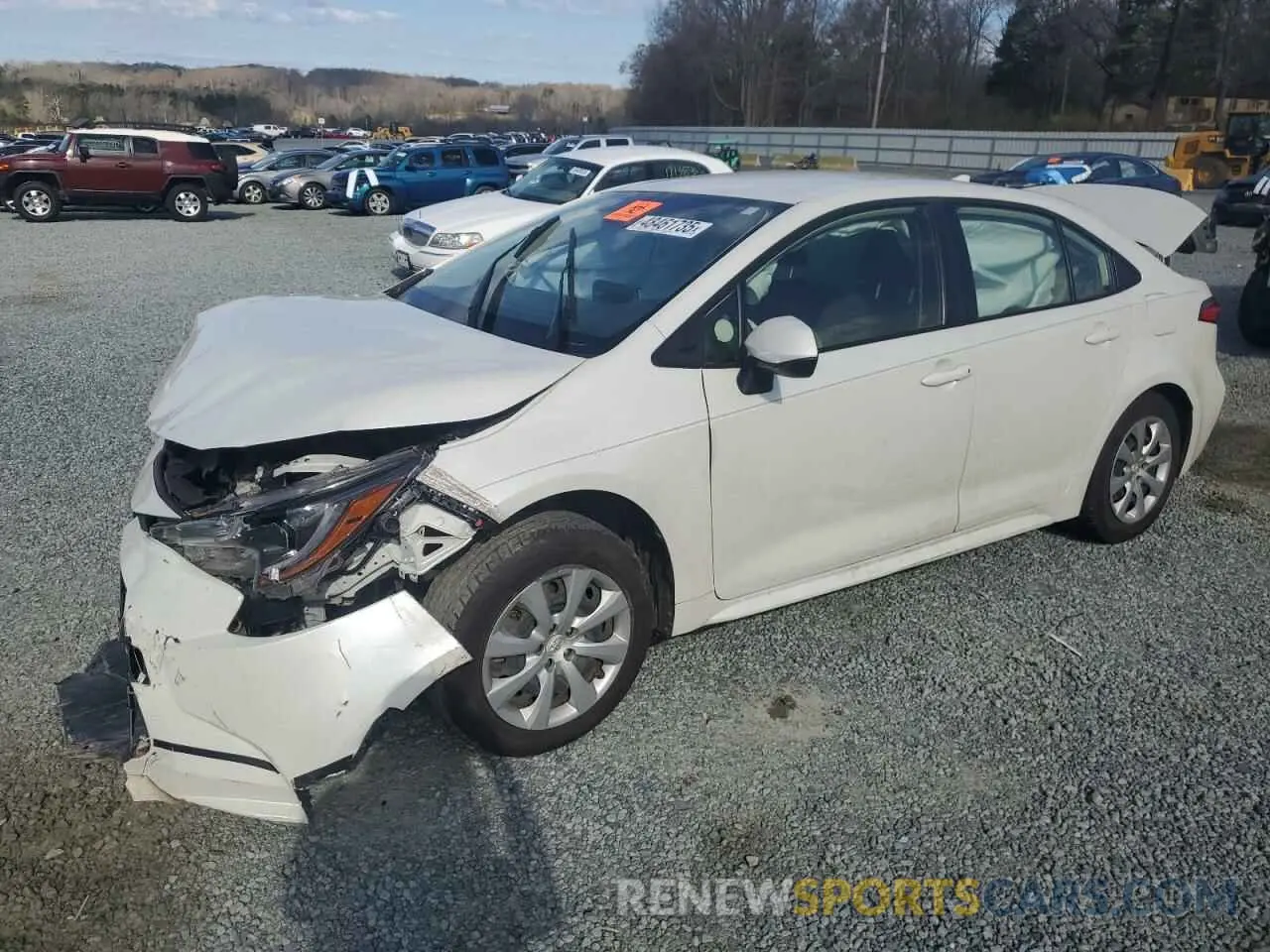 1 Photograph of a damaged car JTDEPRAE4LJ062466 TOYOTA COROLLA 2020