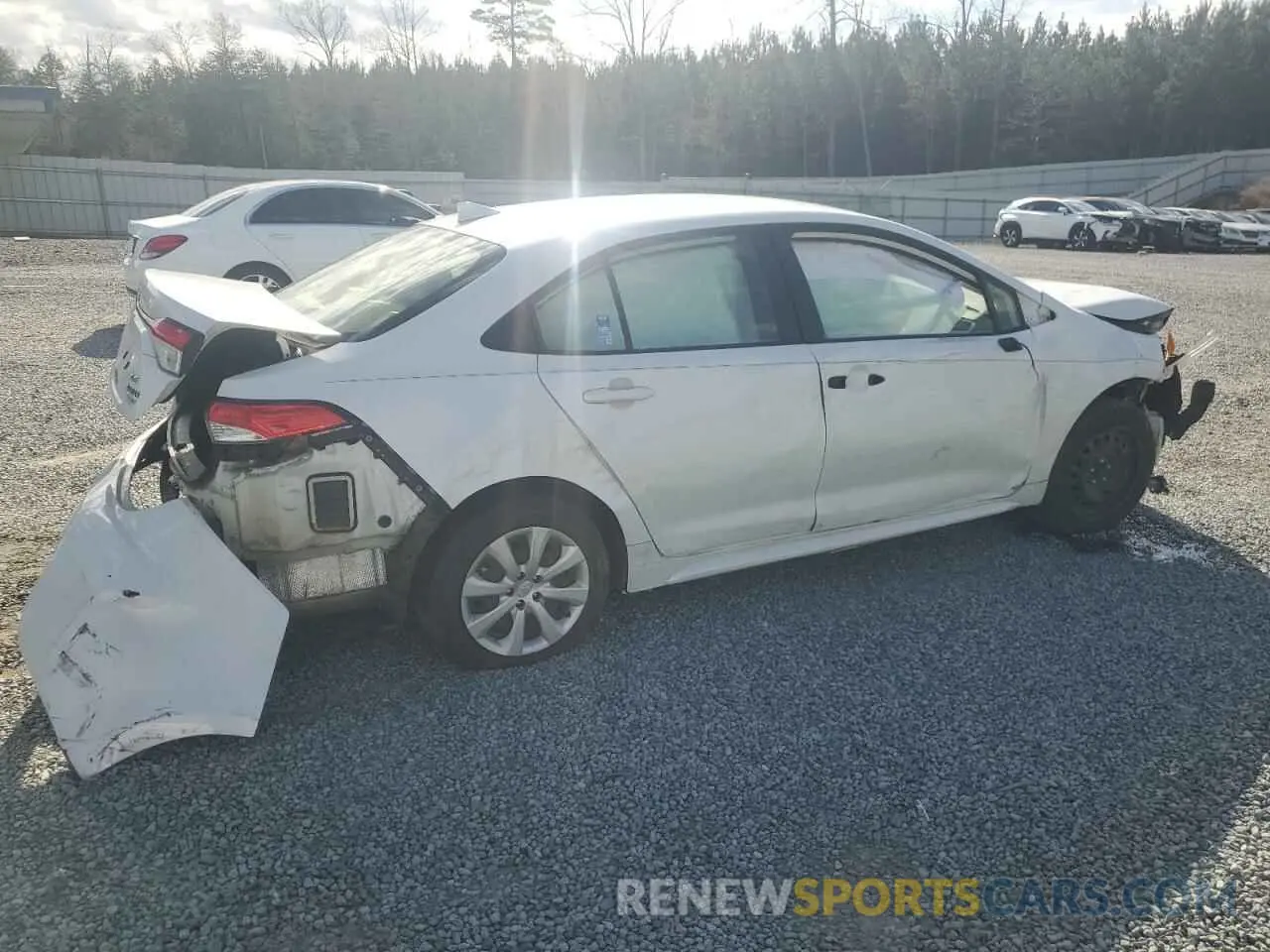 3 Photograph of a damaged car JTDEPRAE4LJ062466 TOYOTA COROLLA 2020