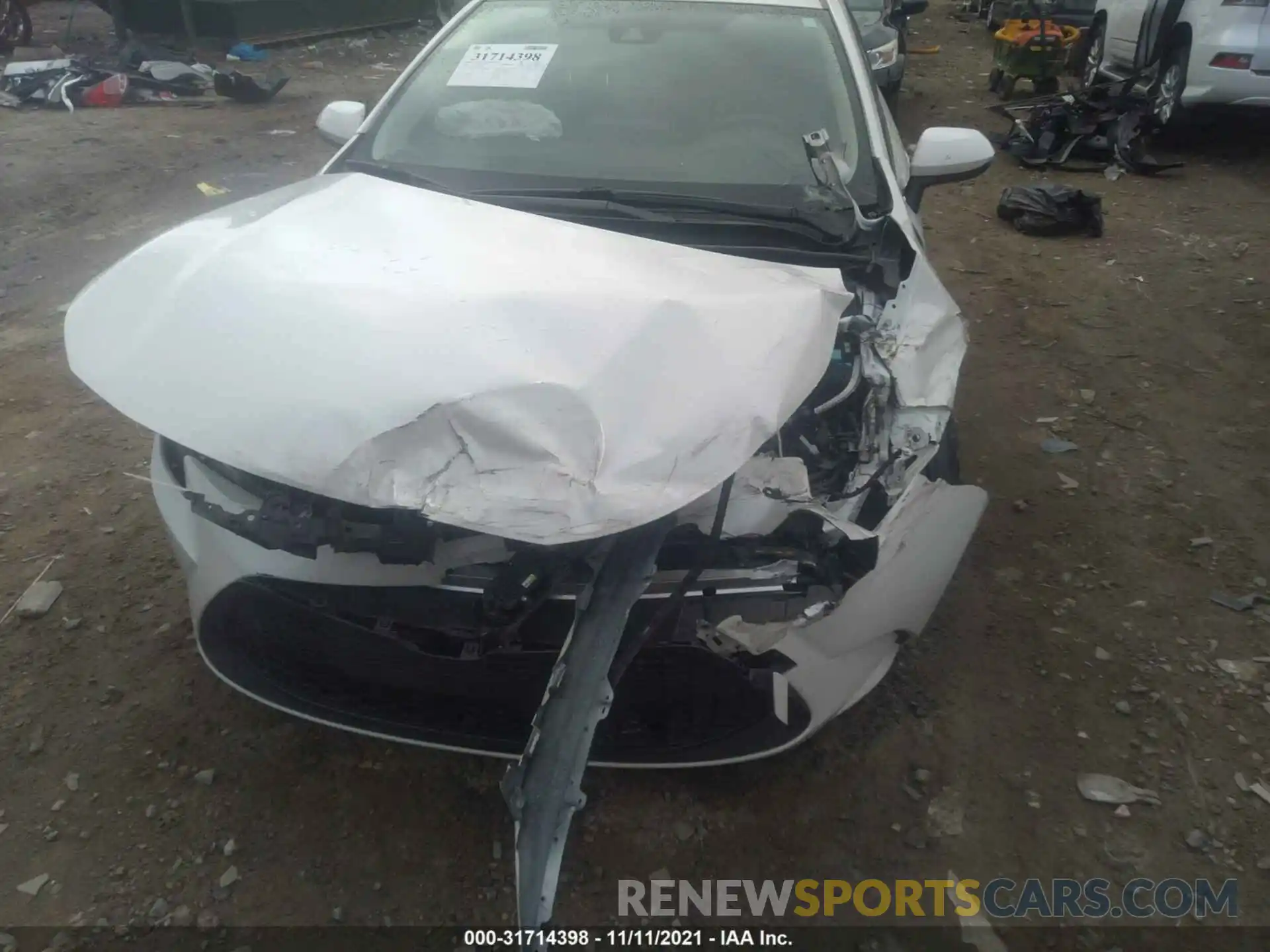 6 Photograph of a damaged car JTDEPRAE4LJ063312 TOYOTA COROLLA 2020