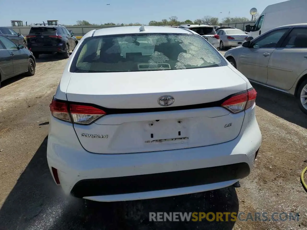 6 Photograph of a damaged car JTDEPRAE4LJ067361 TOYOTA COROLLA 2020