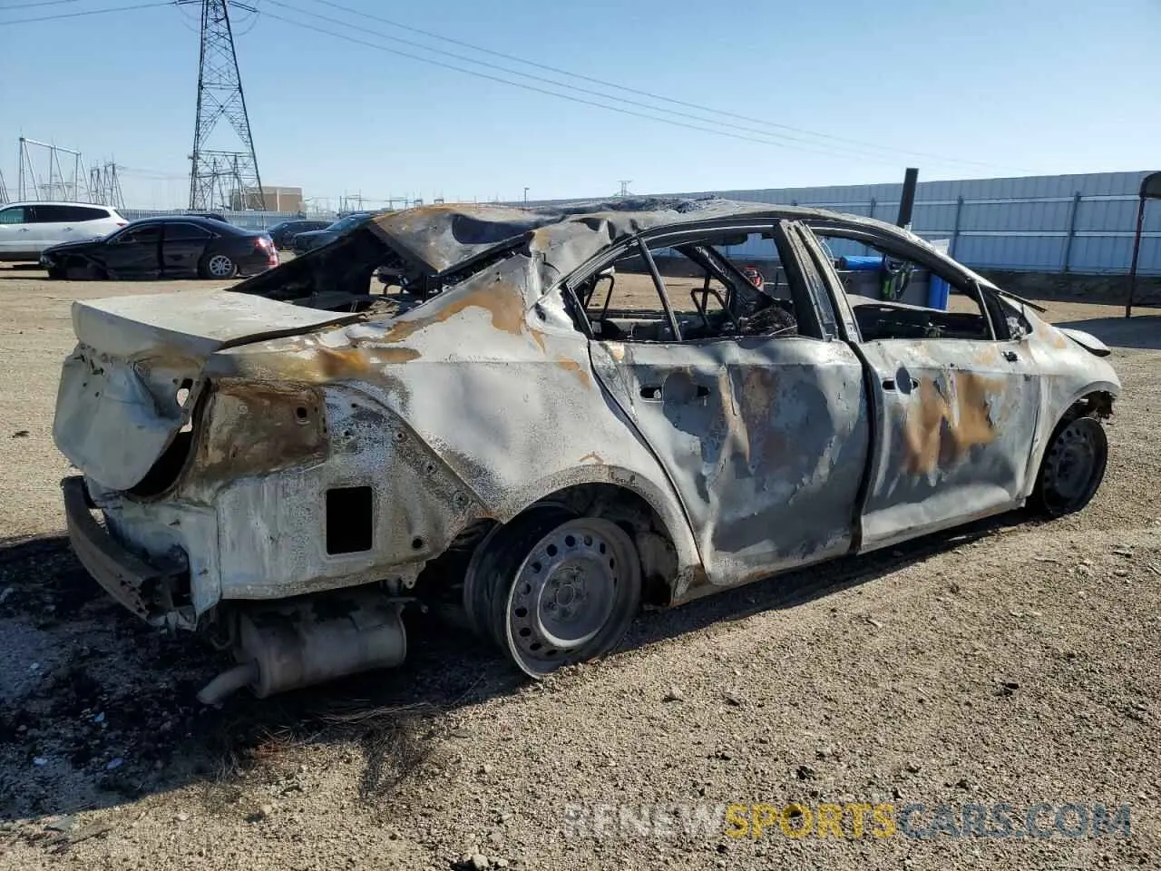 3 Photograph of a damaged car JTDEPRAE4LJ068784 TOYOTA COROLLA 2020