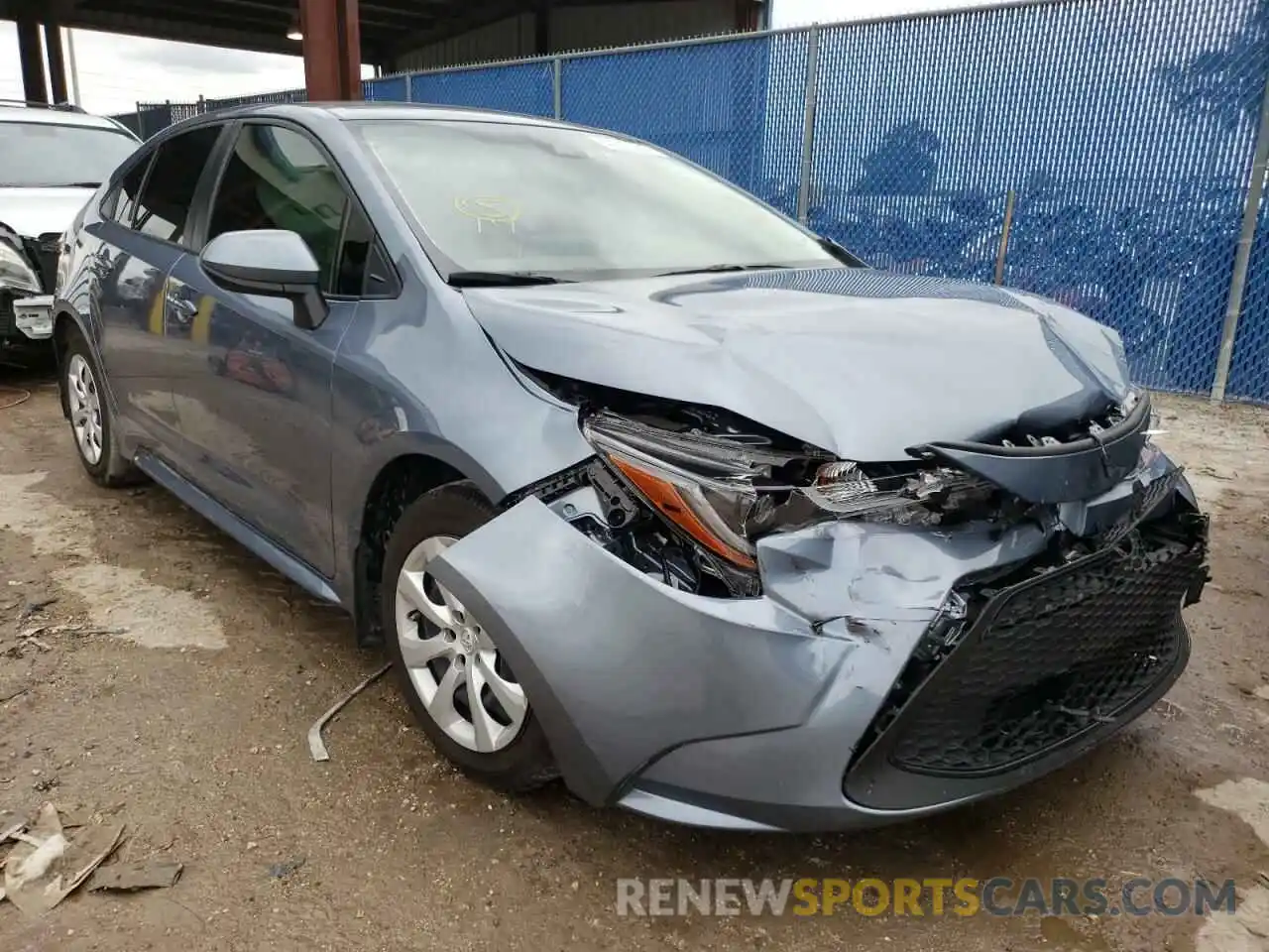 1 Photograph of a damaged car JTDEPRAE4LJ069353 TOYOTA COROLLA 2020