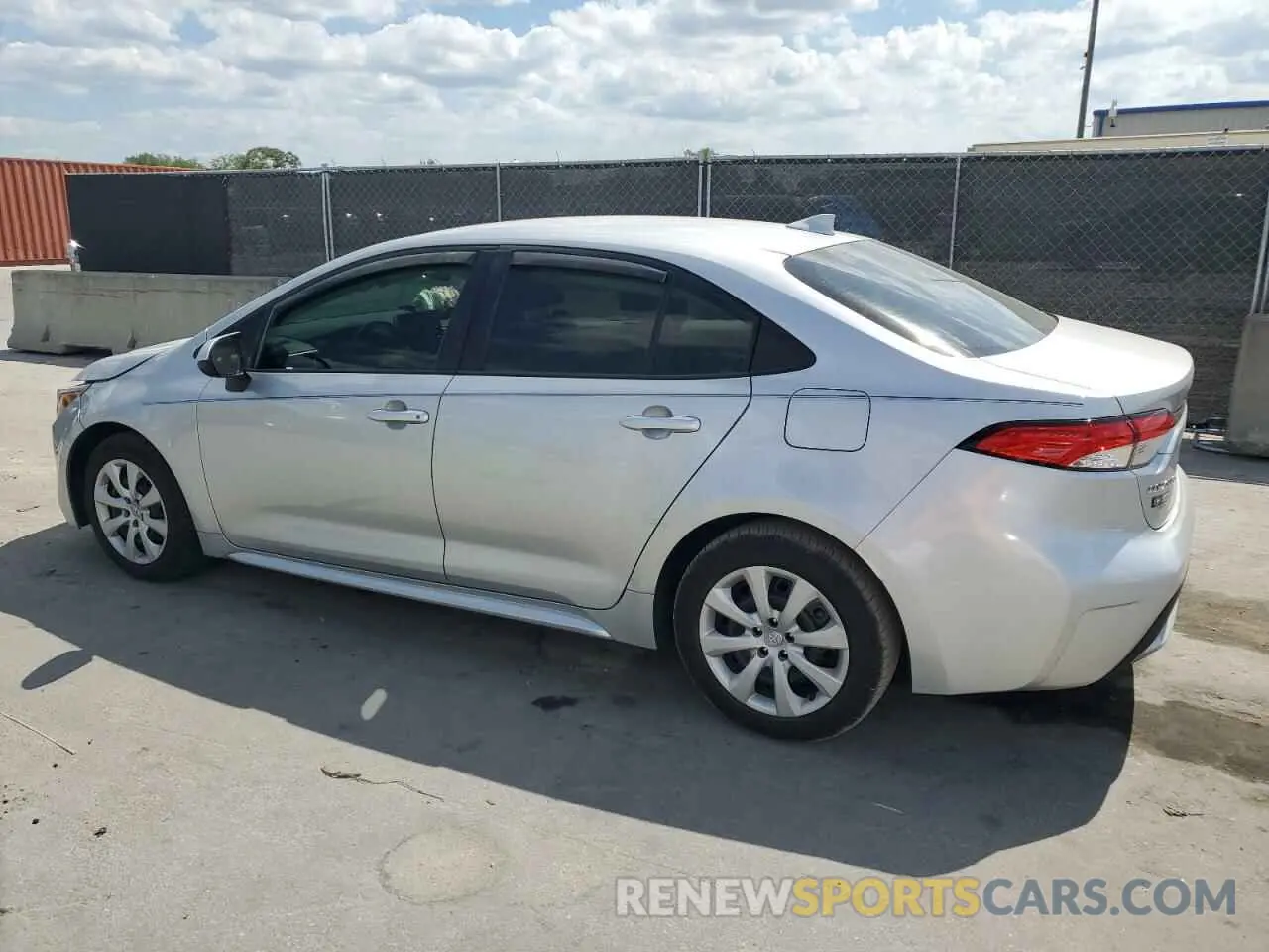 2 Photograph of a damaged car JTDEPRAE4LJ069370 TOYOTA COROLLA 2020