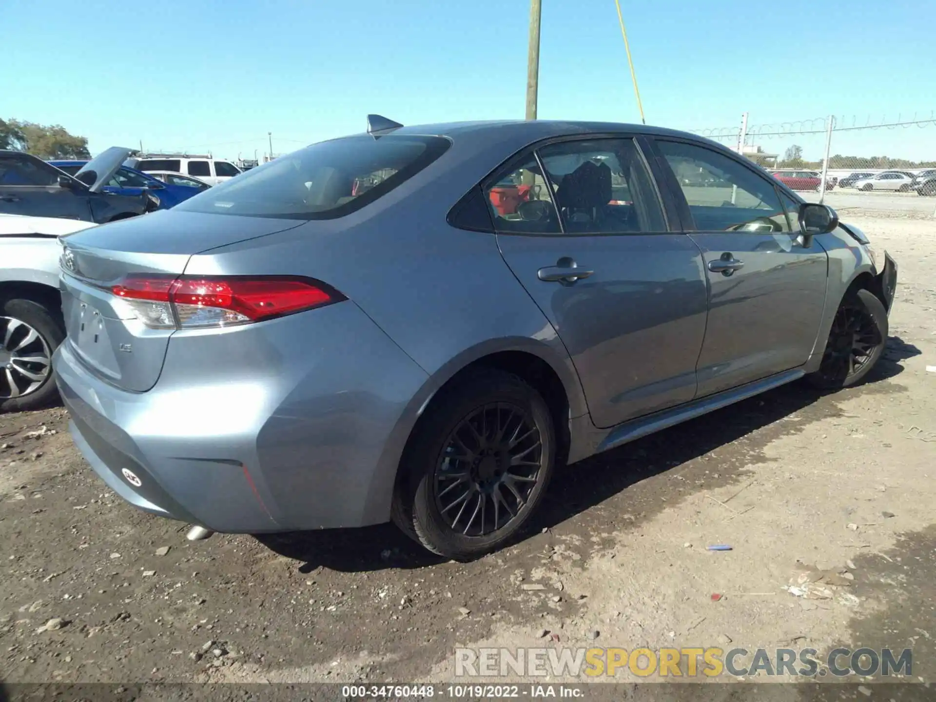 4 Photograph of a damaged car JTDEPRAE4LJ071748 TOYOTA COROLLA 2020