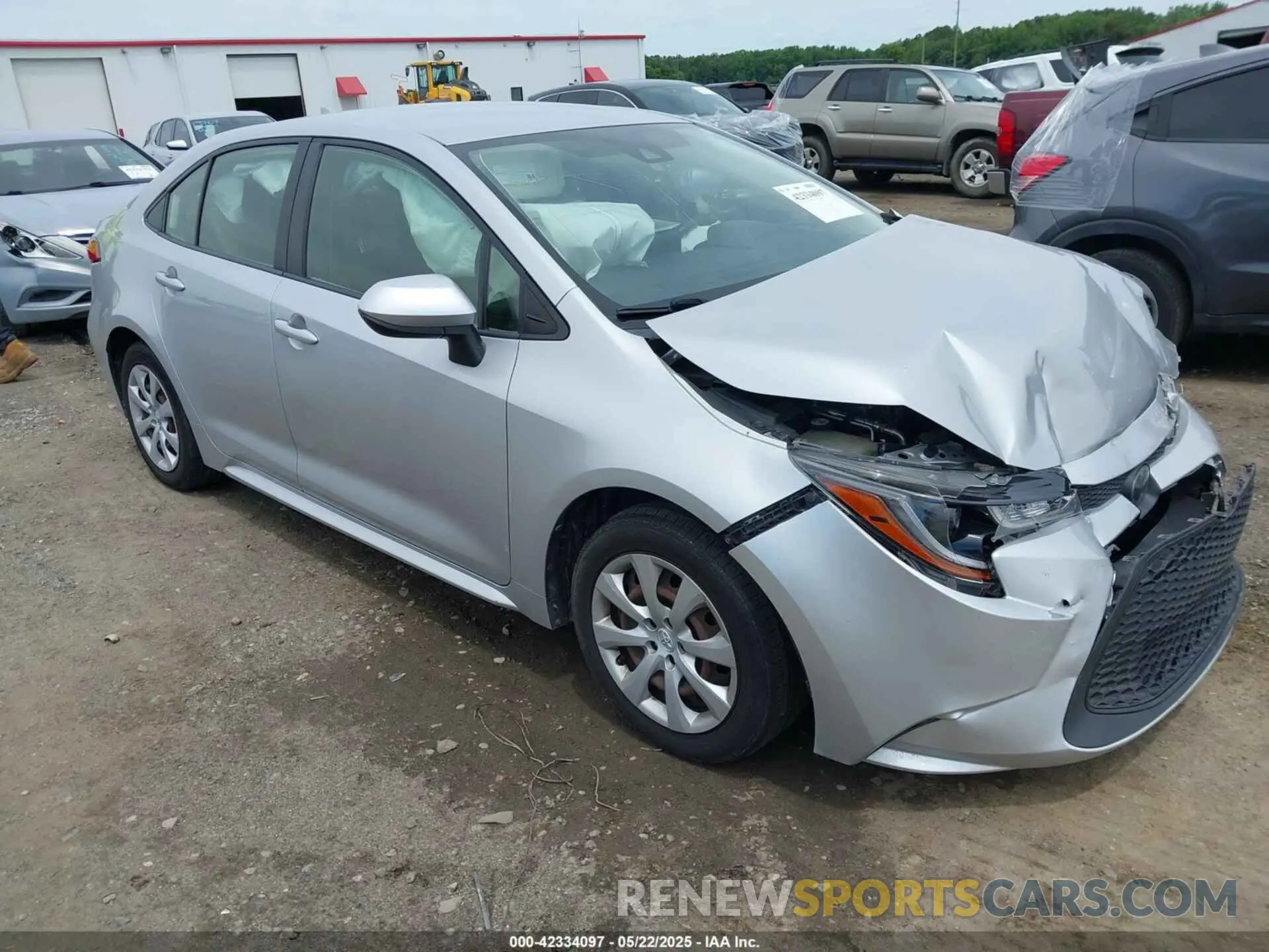 1 Photograph of a damaged car JTDEPRAE4LJ071751 TOYOTA COROLLA 2020