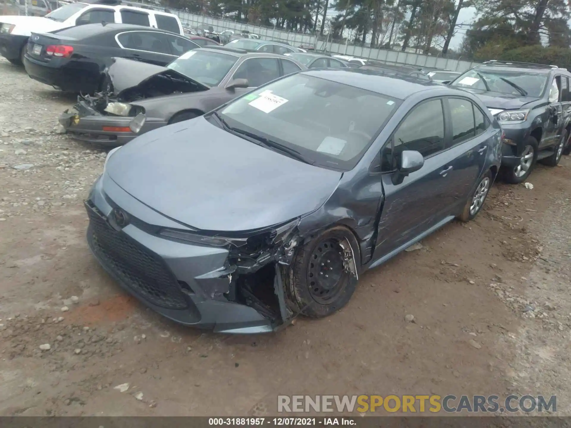 2 Photograph of a damaged car JTDEPRAE4LJ072060 TOYOTA COROLLA 2020