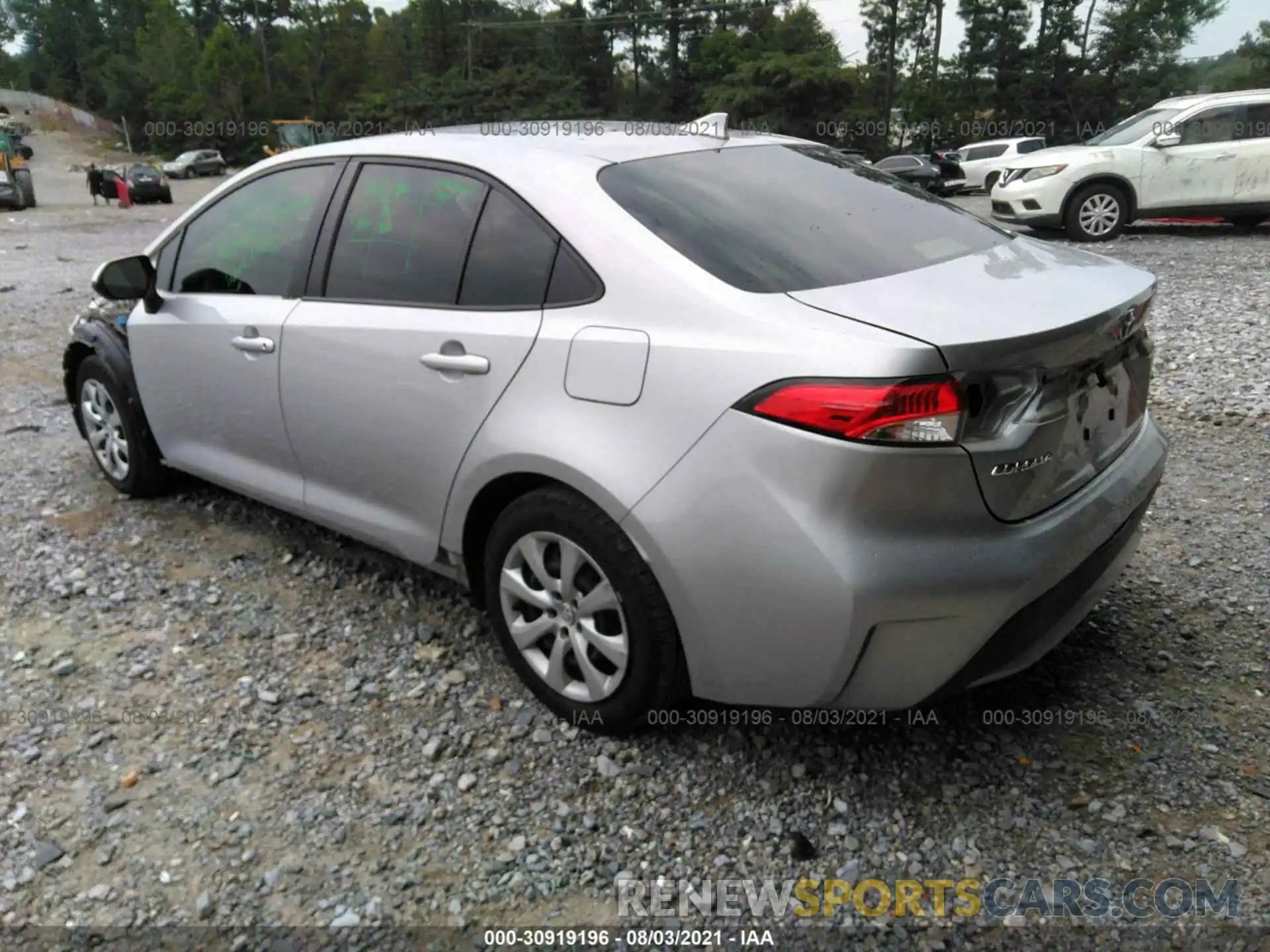 3 Photograph of a damaged car JTDEPRAE4LJ075234 TOYOTA COROLLA 2020