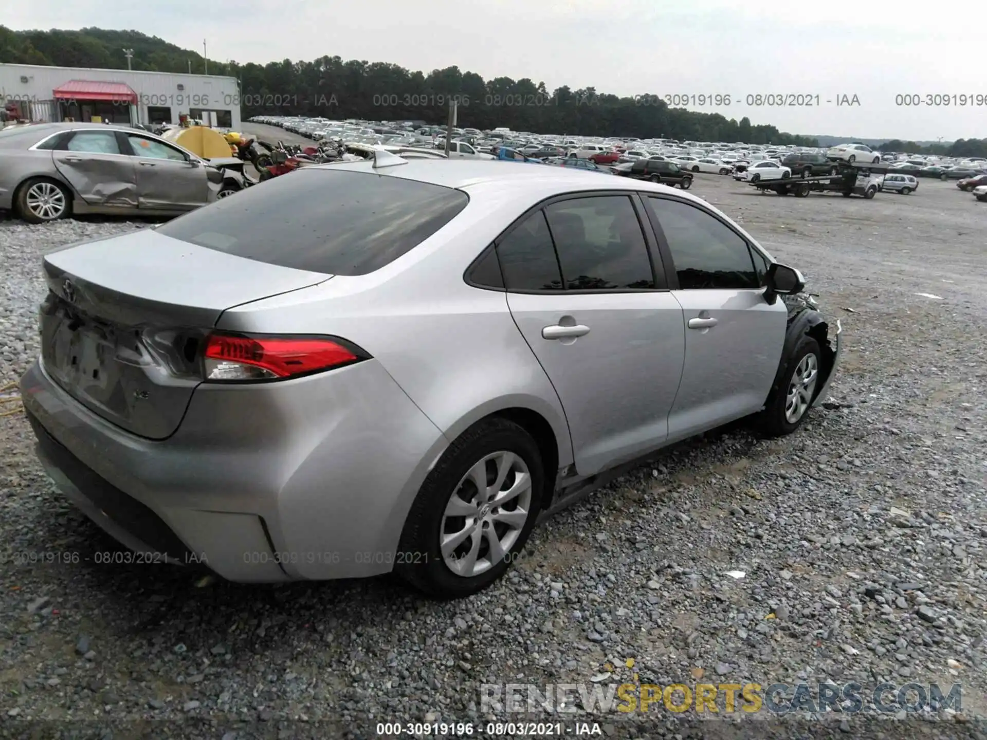 4 Photograph of a damaged car JTDEPRAE4LJ075234 TOYOTA COROLLA 2020