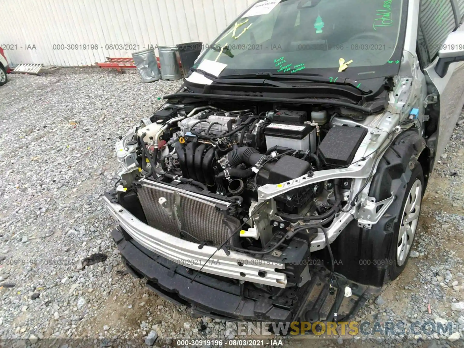 6 Photograph of a damaged car JTDEPRAE4LJ075234 TOYOTA COROLLA 2020