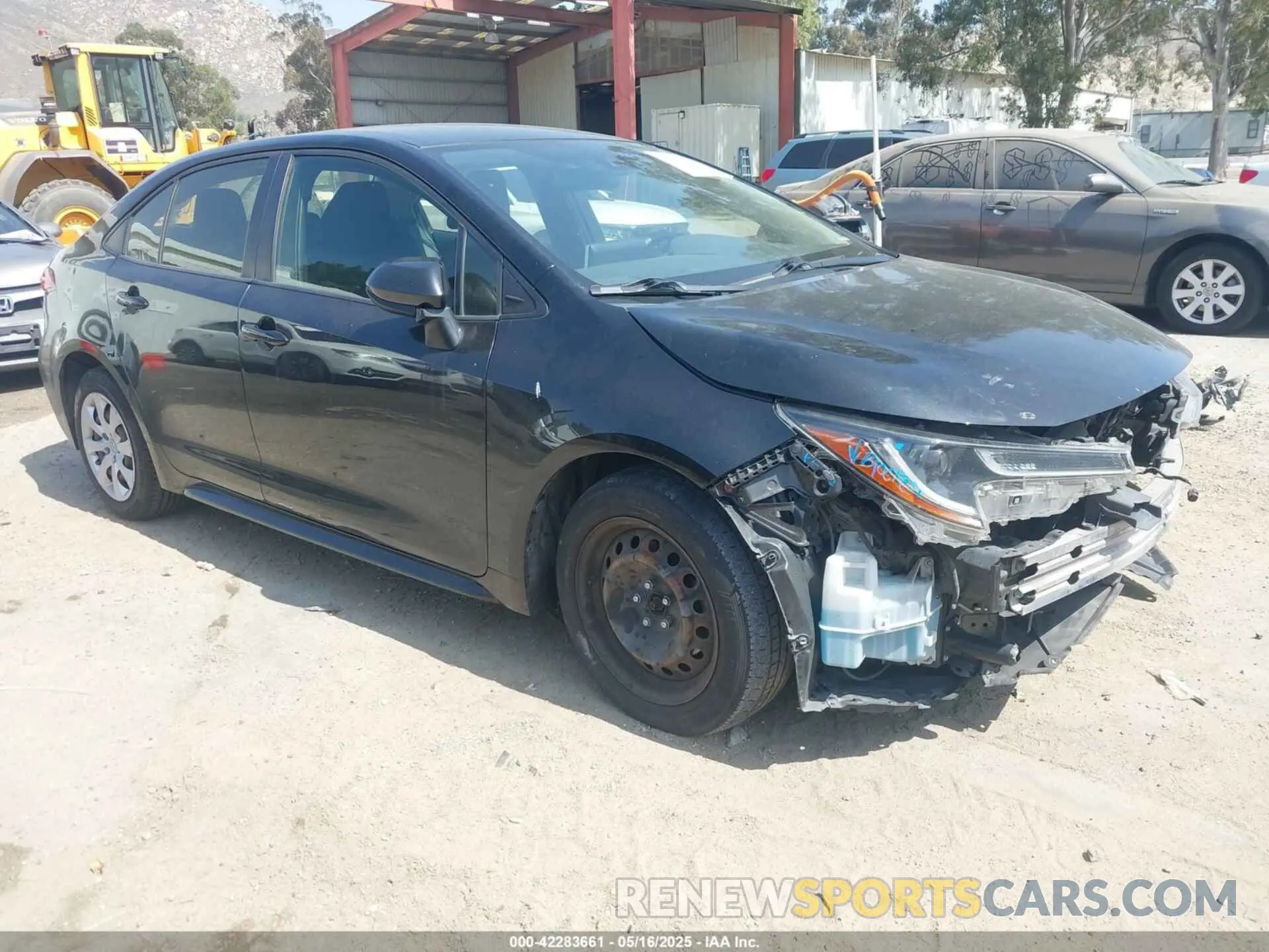1 Photograph of a damaged car JTDEPRAE4LJ079090 TOYOTA COROLLA 2020