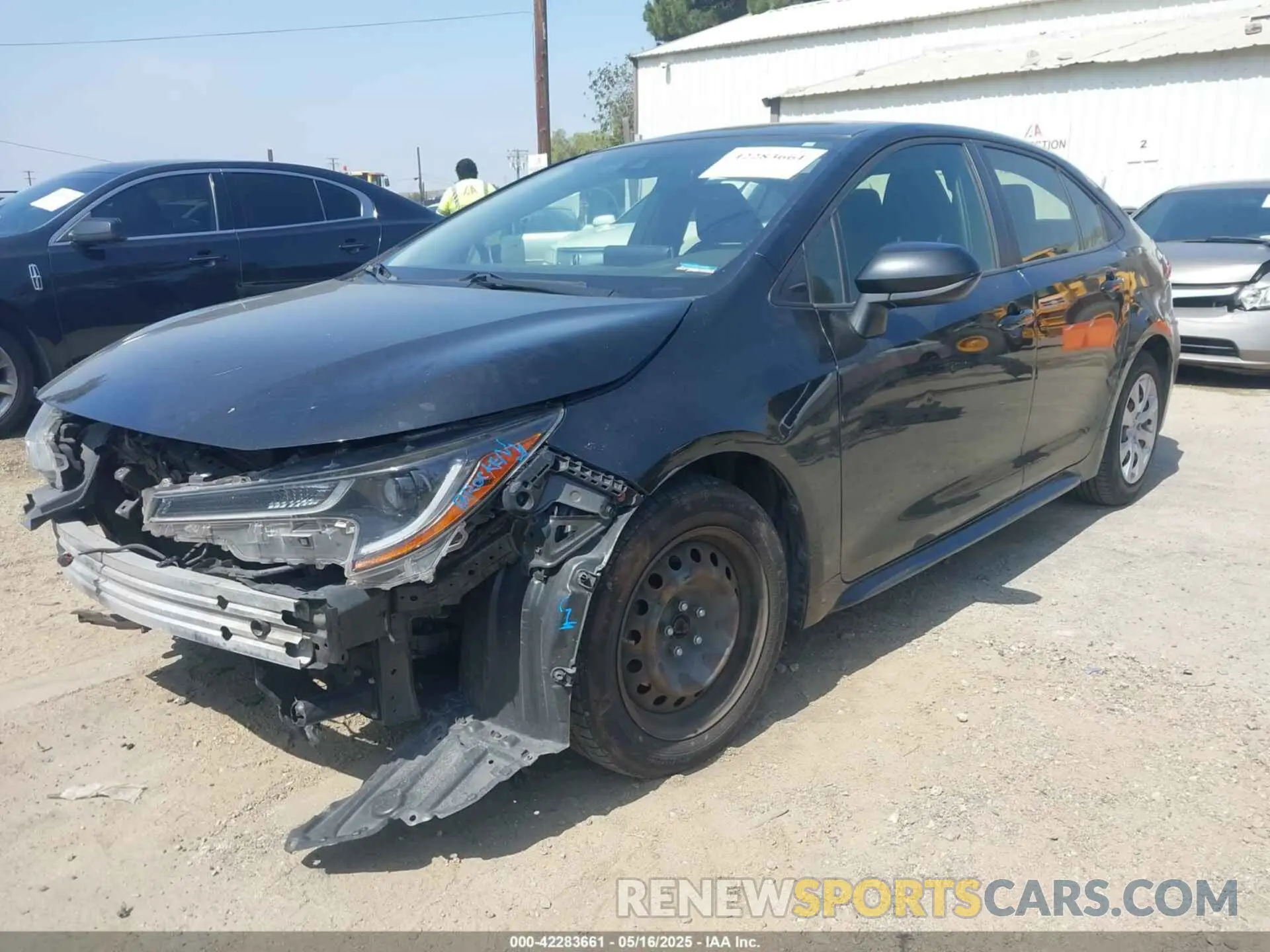 2 Photograph of a damaged car JTDEPRAE4LJ079090 TOYOTA COROLLA 2020