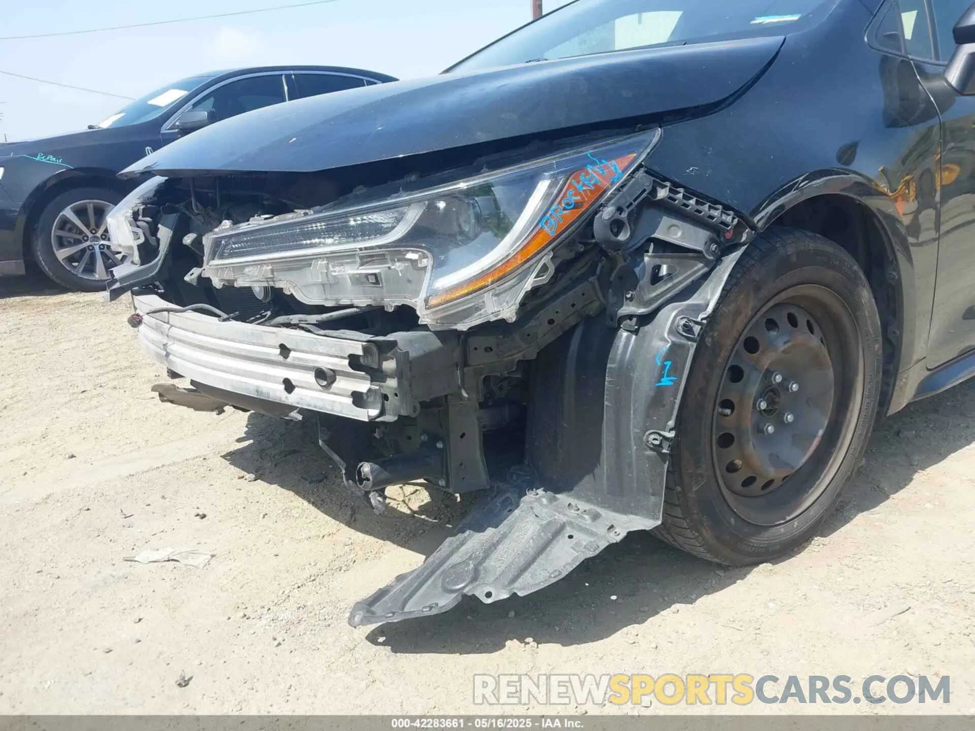 6 Photograph of a damaged car JTDEPRAE4LJ079090 TOYOTA COROLLA 2020