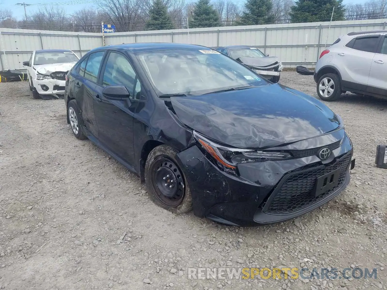 1 Photograph of a damaged car JTDEPRAE4LJ083723 TOYOTA COROLLA 2020