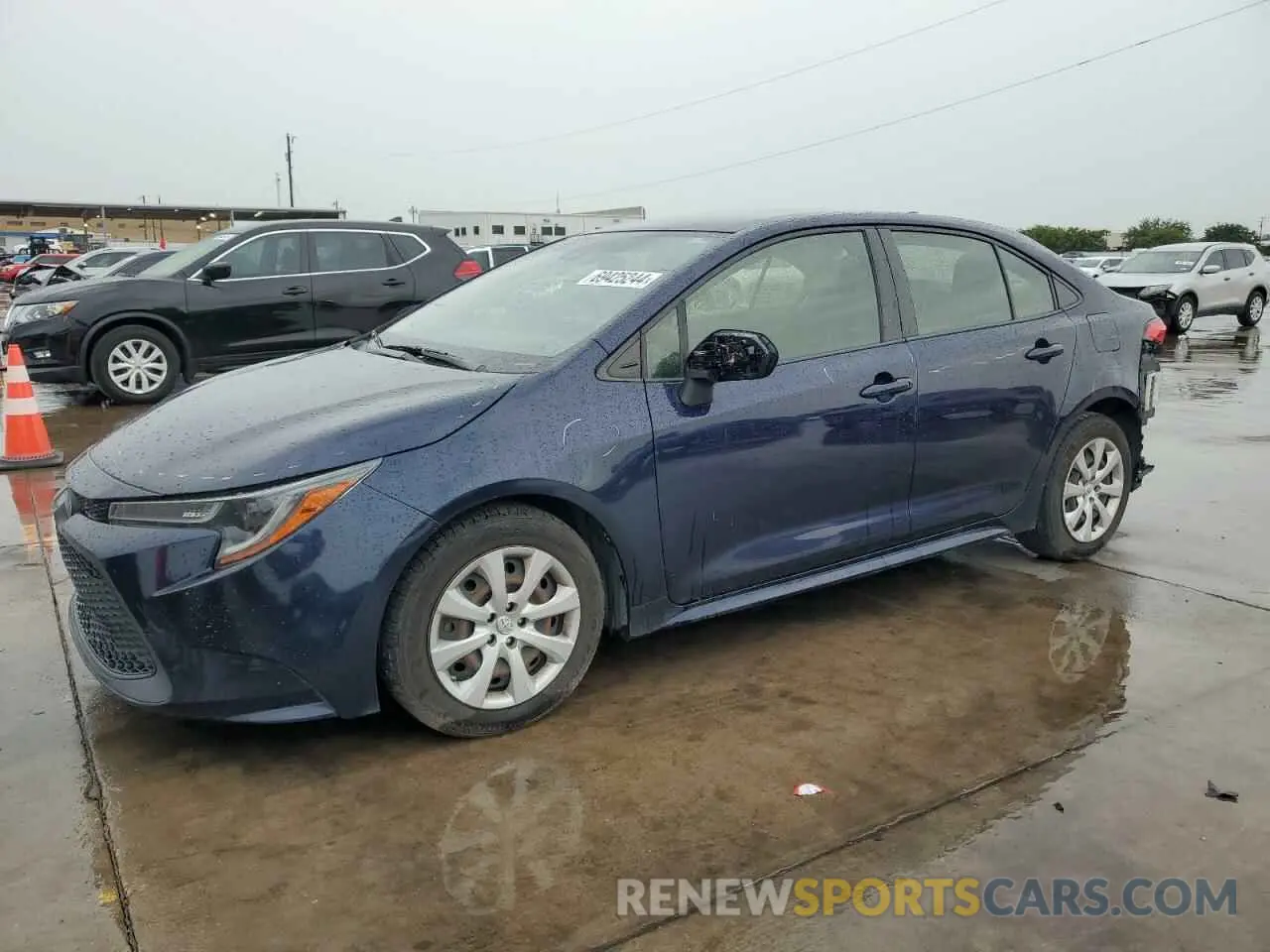 1 Photograph of a damaged car JTDEPRAE4LJ084239 TOYOTA COROLLA 2020