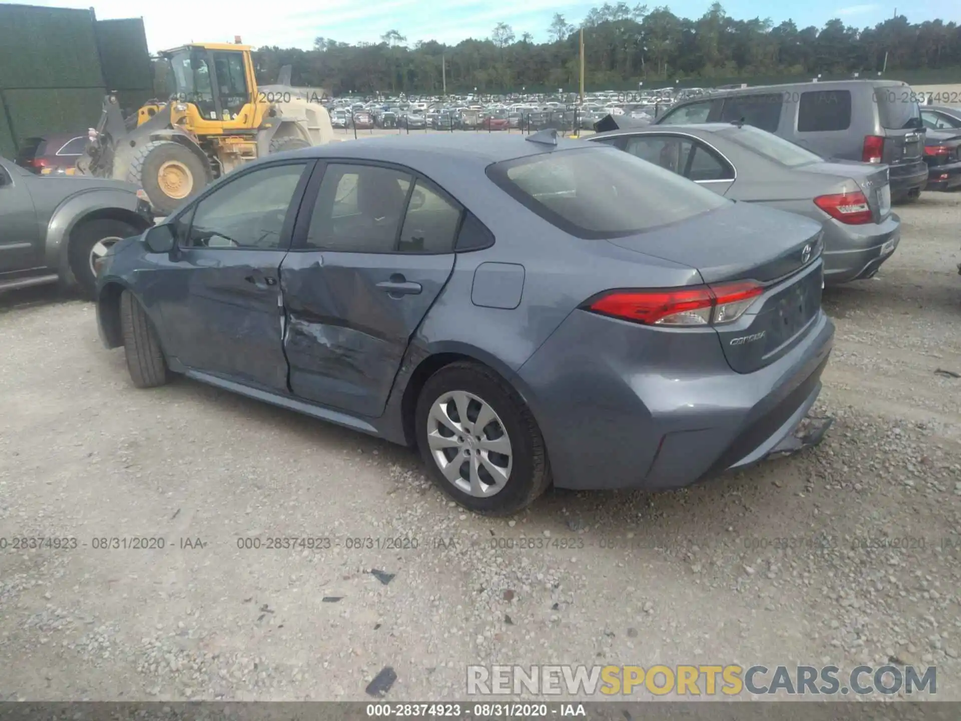 3 Photograph of a damaged car JTDEPRAE4LJ089005 TOYOTA COROLLA 2020