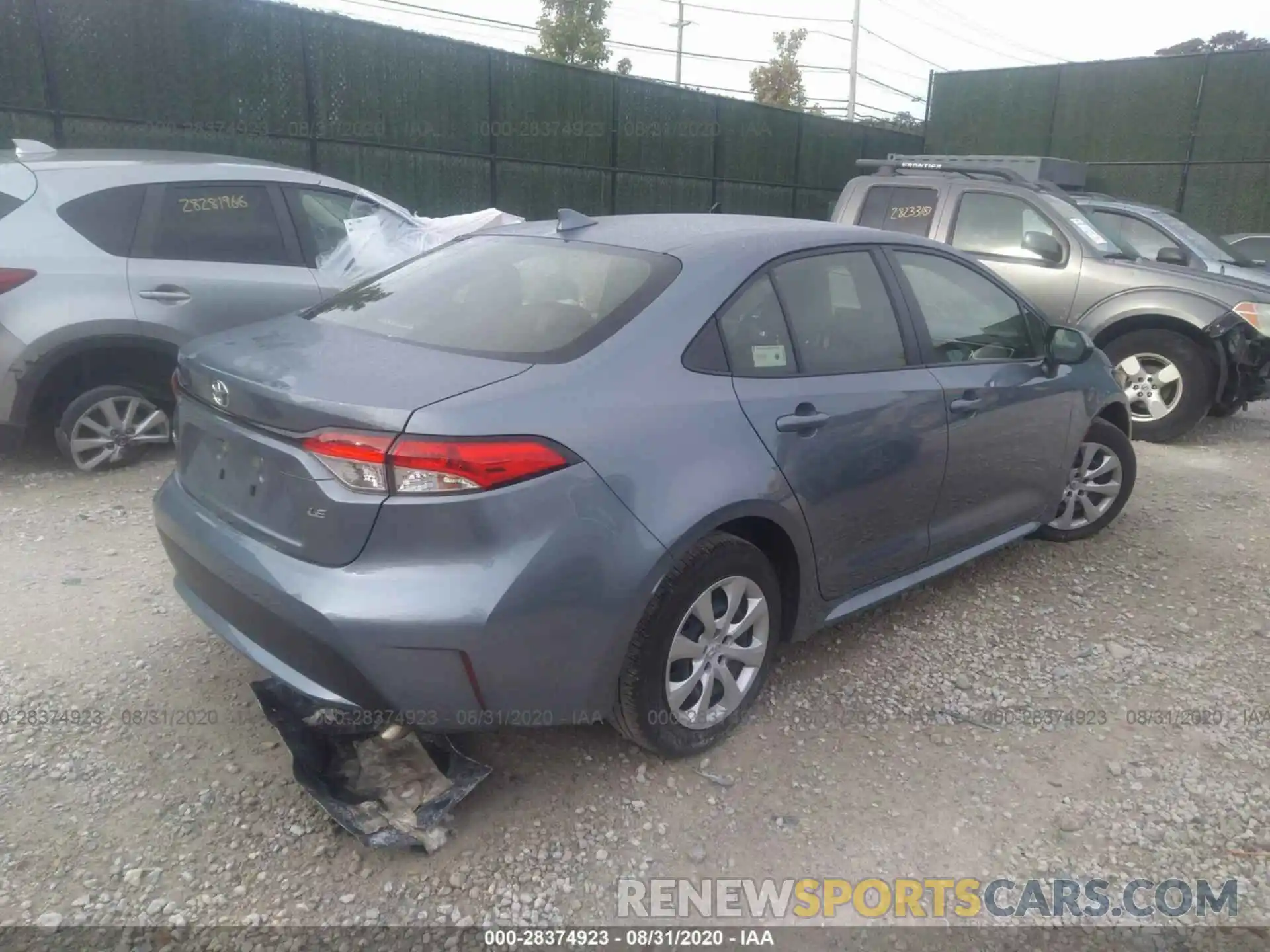 4 Photograph of a damaged car JTDEPRAE4LJ089005 TOYOTA COROLLA 2020