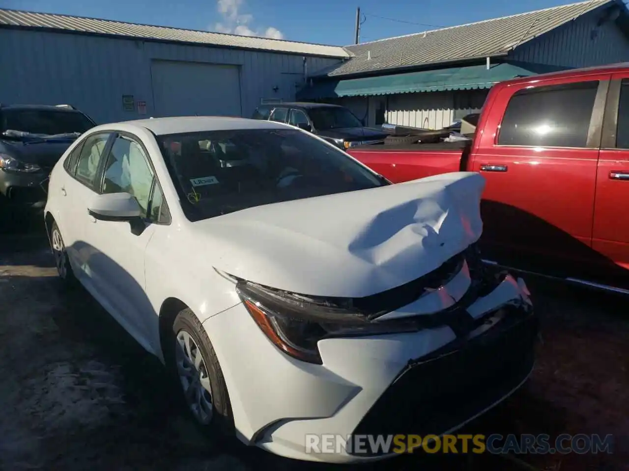 1 Photograph of a damaged car JTDEPRAE4LJ089876 TOYOTA COROLLA 2020