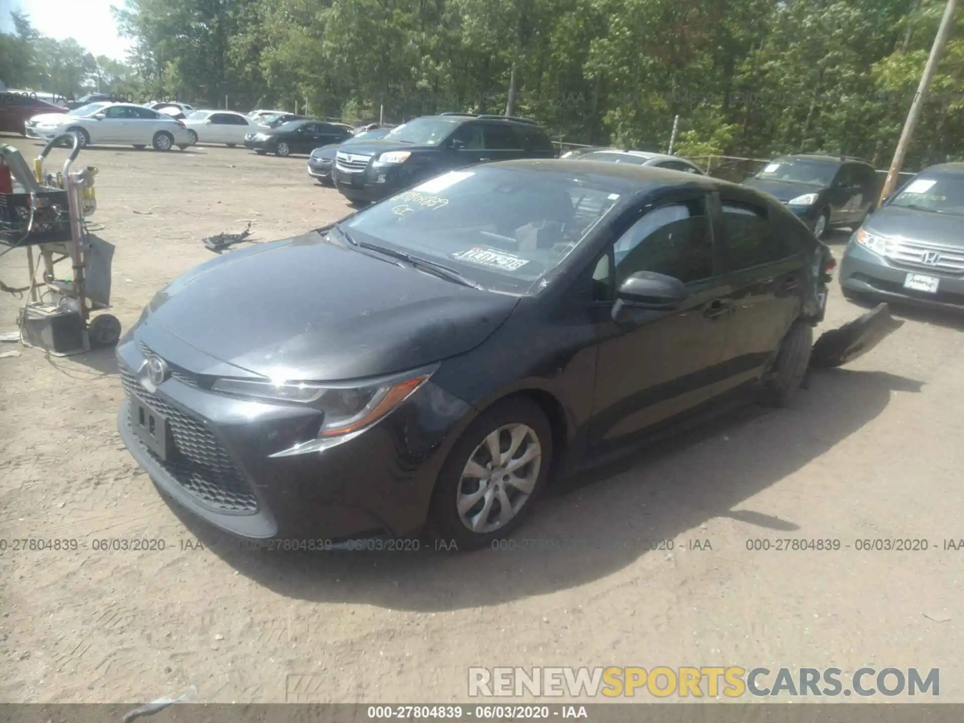 2 Photograph of a damaged car JTDEPRAE4LJ090333 TOYOTA COROLLA 2020