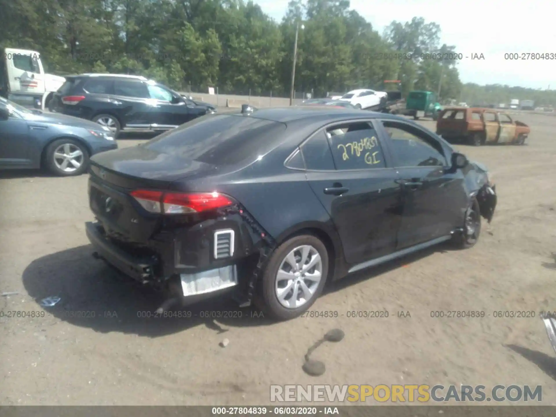 4 Photograph of a damaged car JTDEPRAE4LJ090333 TOYOTA COROLLA 2020