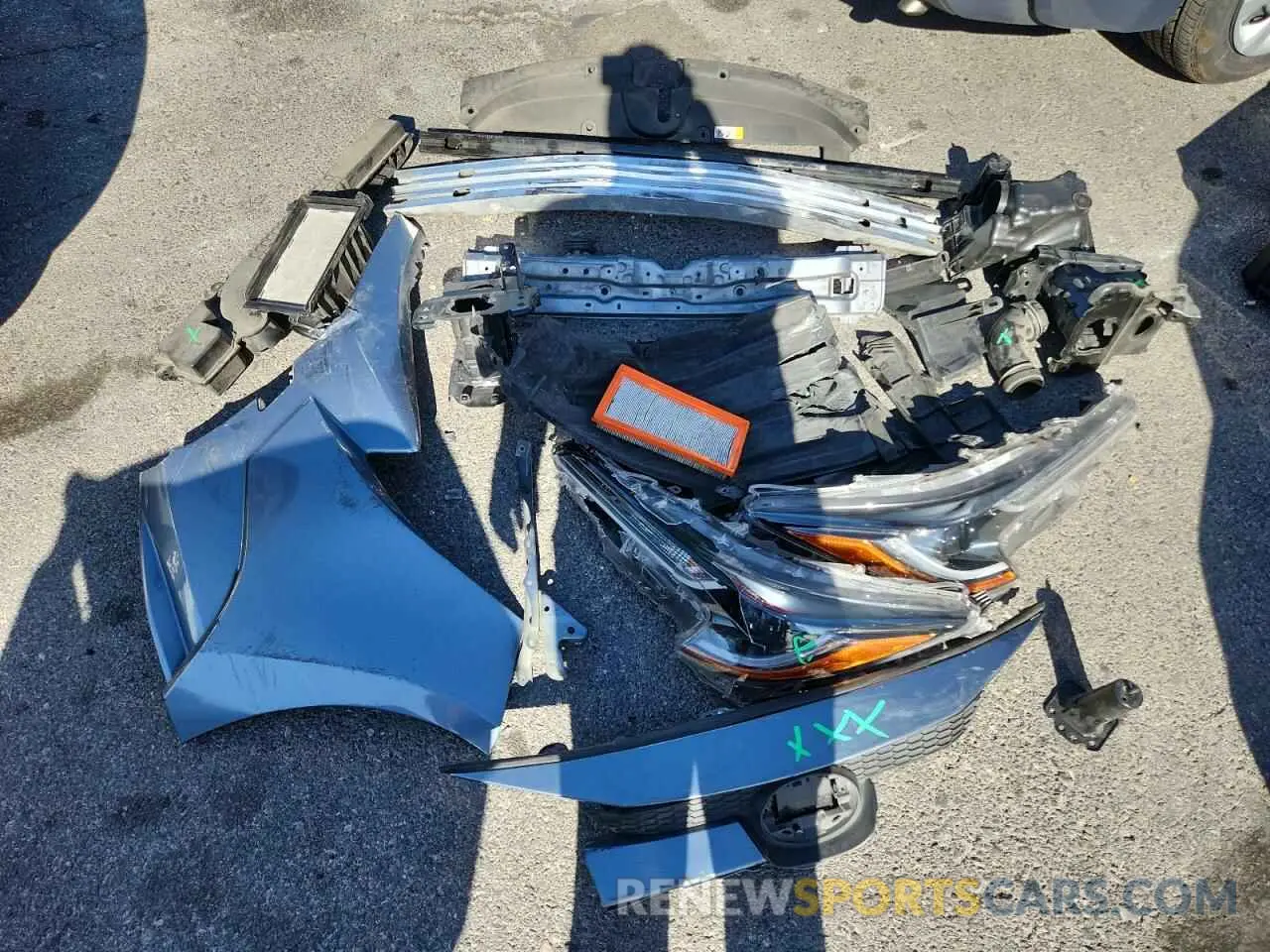 12 Photograph of a damaged car JTDEPRAE4LJ090994 TOYOTA COROLLA 2020